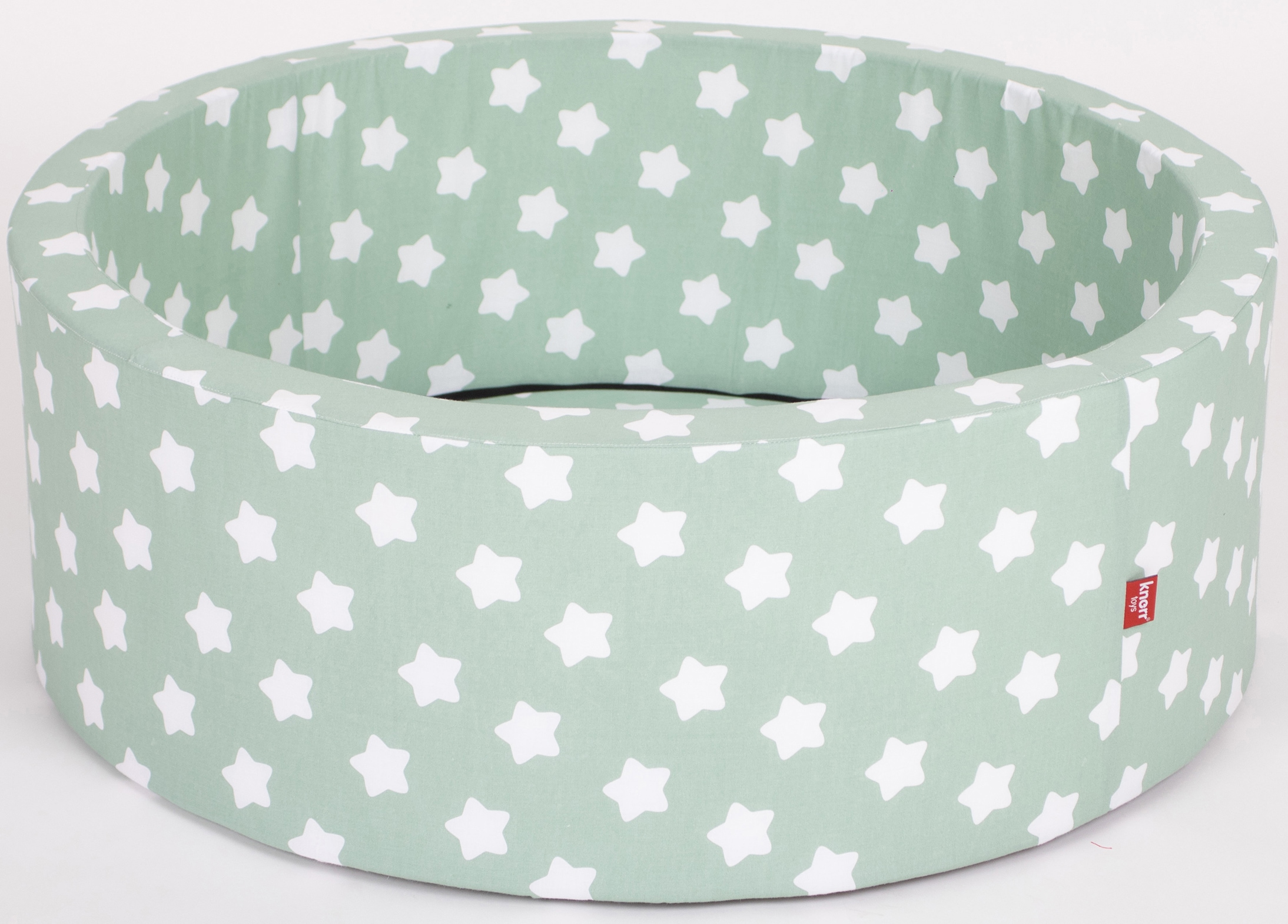 Bällebad »Soft, Green White Stars«, mit300 Bälle grey/white/transparent; Made in Europe