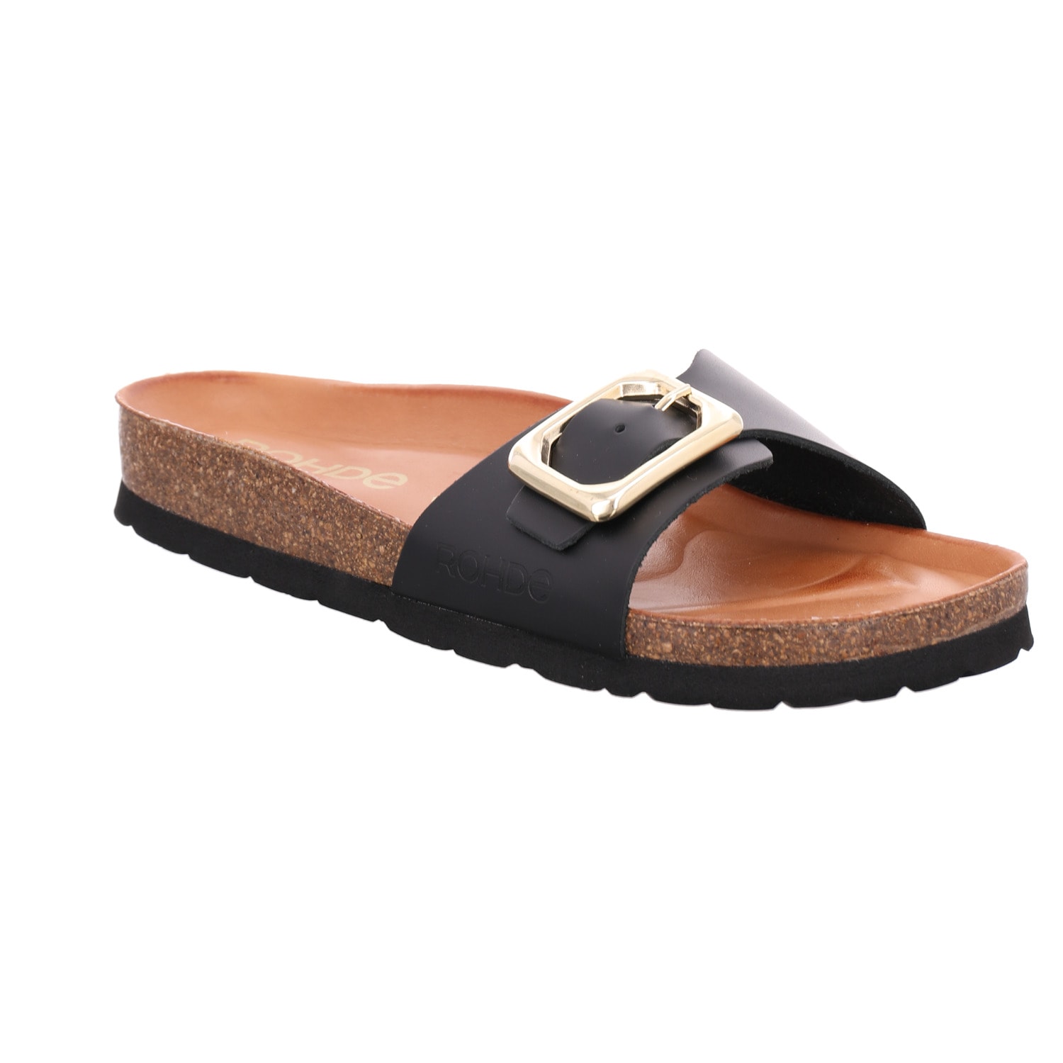 Rohde Pantolette "Alba" Sommerschuh, Schlappen mit Softfußbett und Keilabsatz