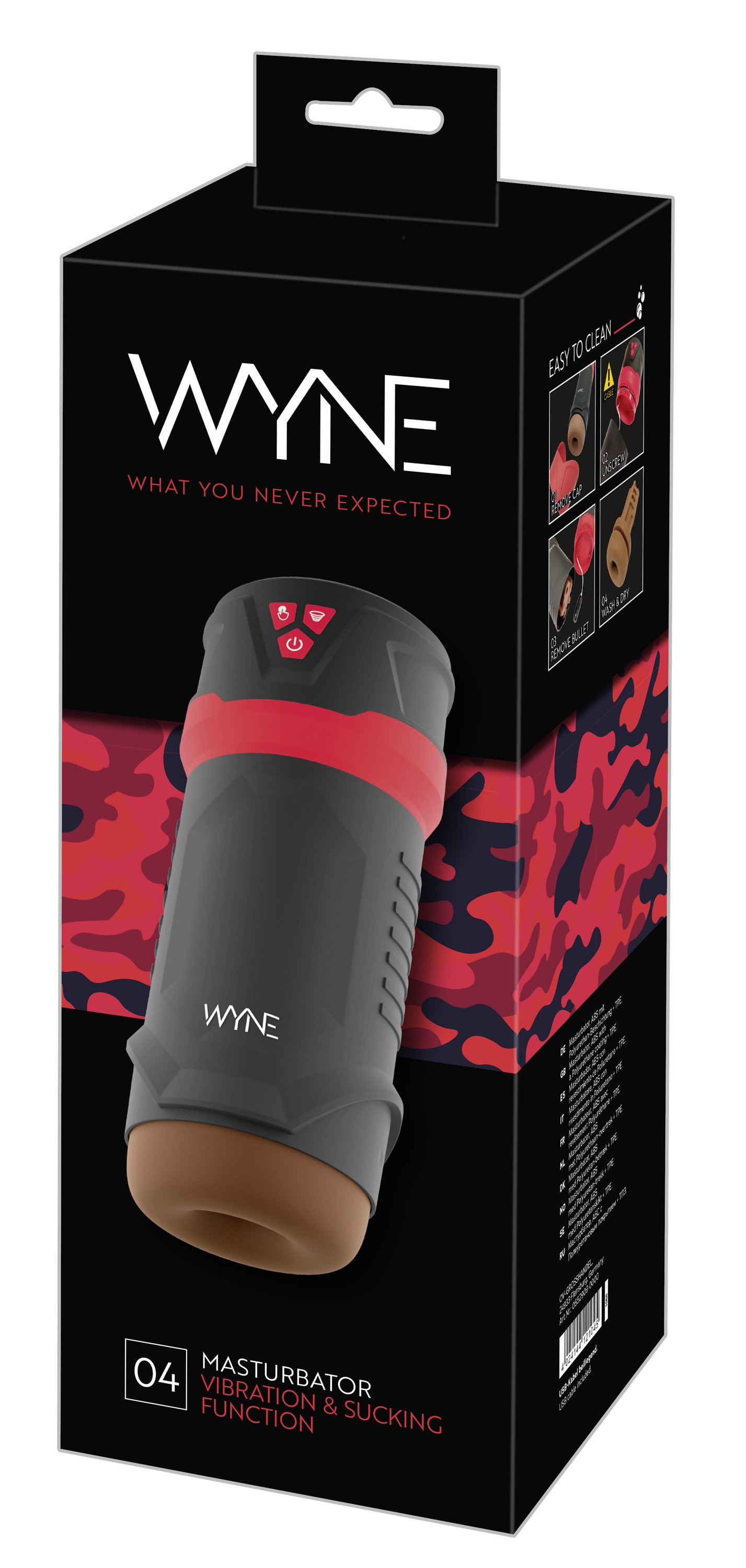 WYNE Masturbator »Masturbator mit Vibration Masturbator 04«