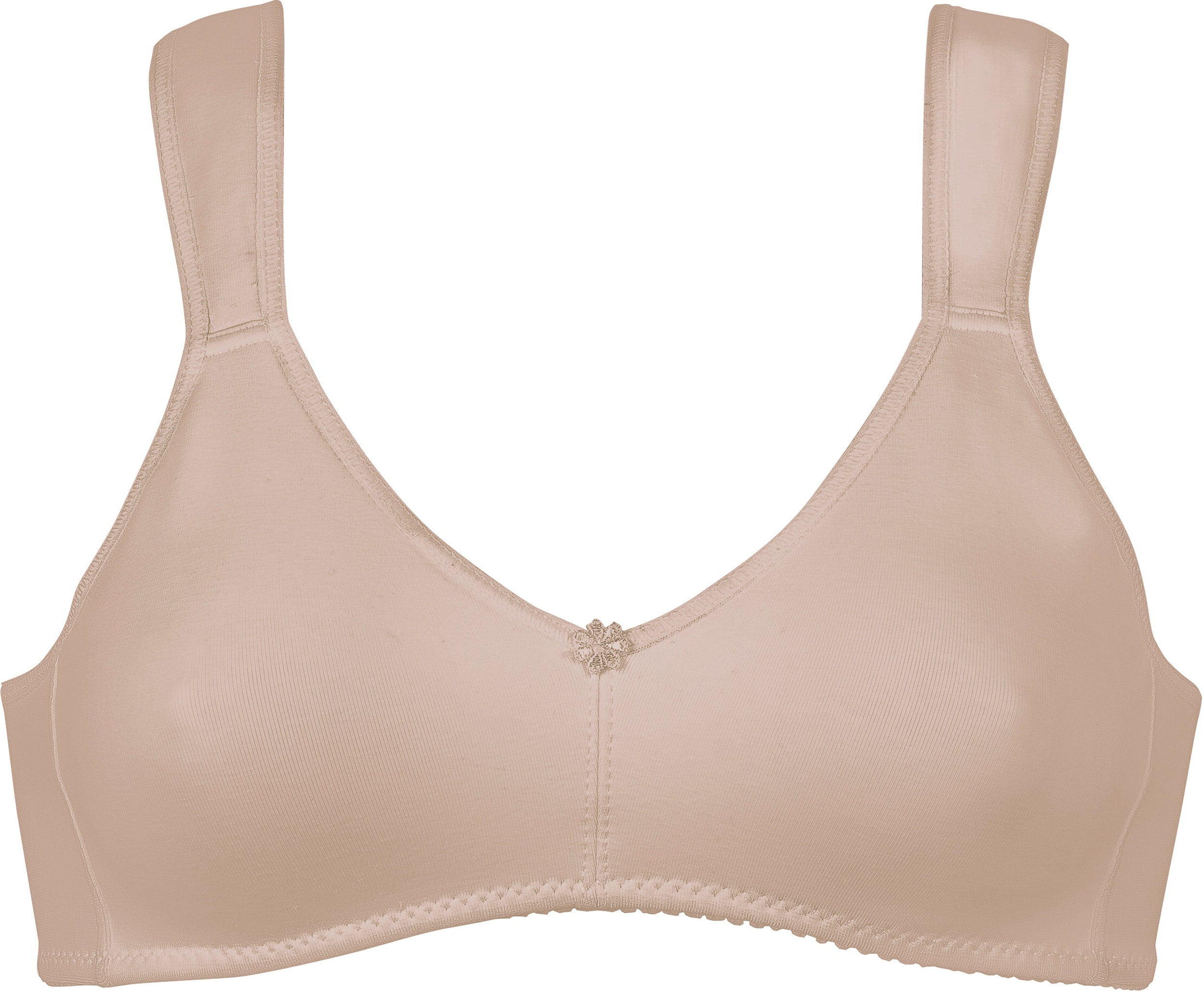 Naturana Bügelloser BH "Athleisure" 1 Stk. vorgeformte Cups, breite Träger, ohne Bügel, bequem, Baumwollmix