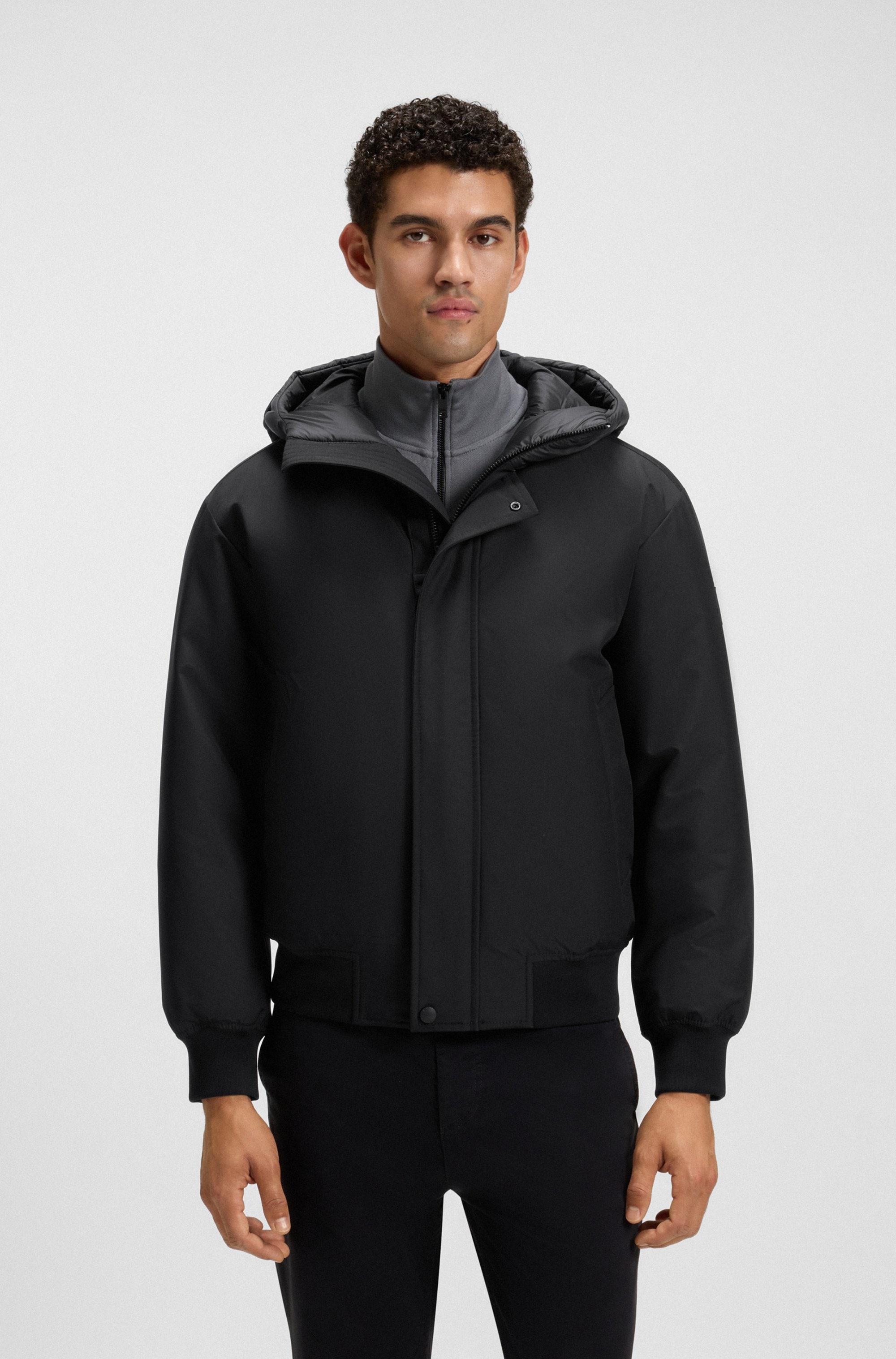 BOSS ORANGE Blouson "Osis", mit Kapuze, relaxed fit, mit wattierter Kapuze, günstig online kaufen