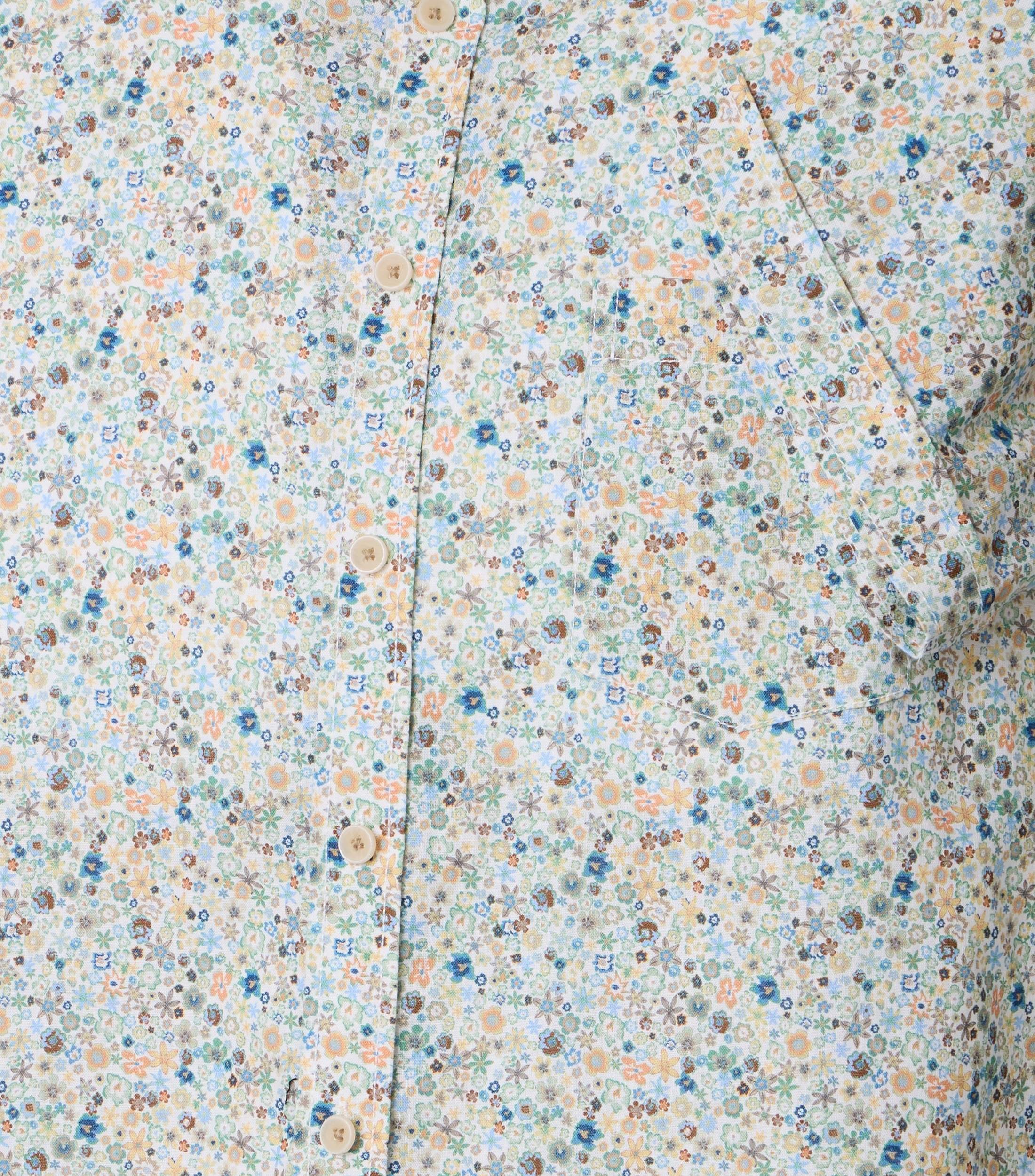 CASAMODA Kurzarmhemd »CASAMODA Leinenhemd Kurzarm Print«