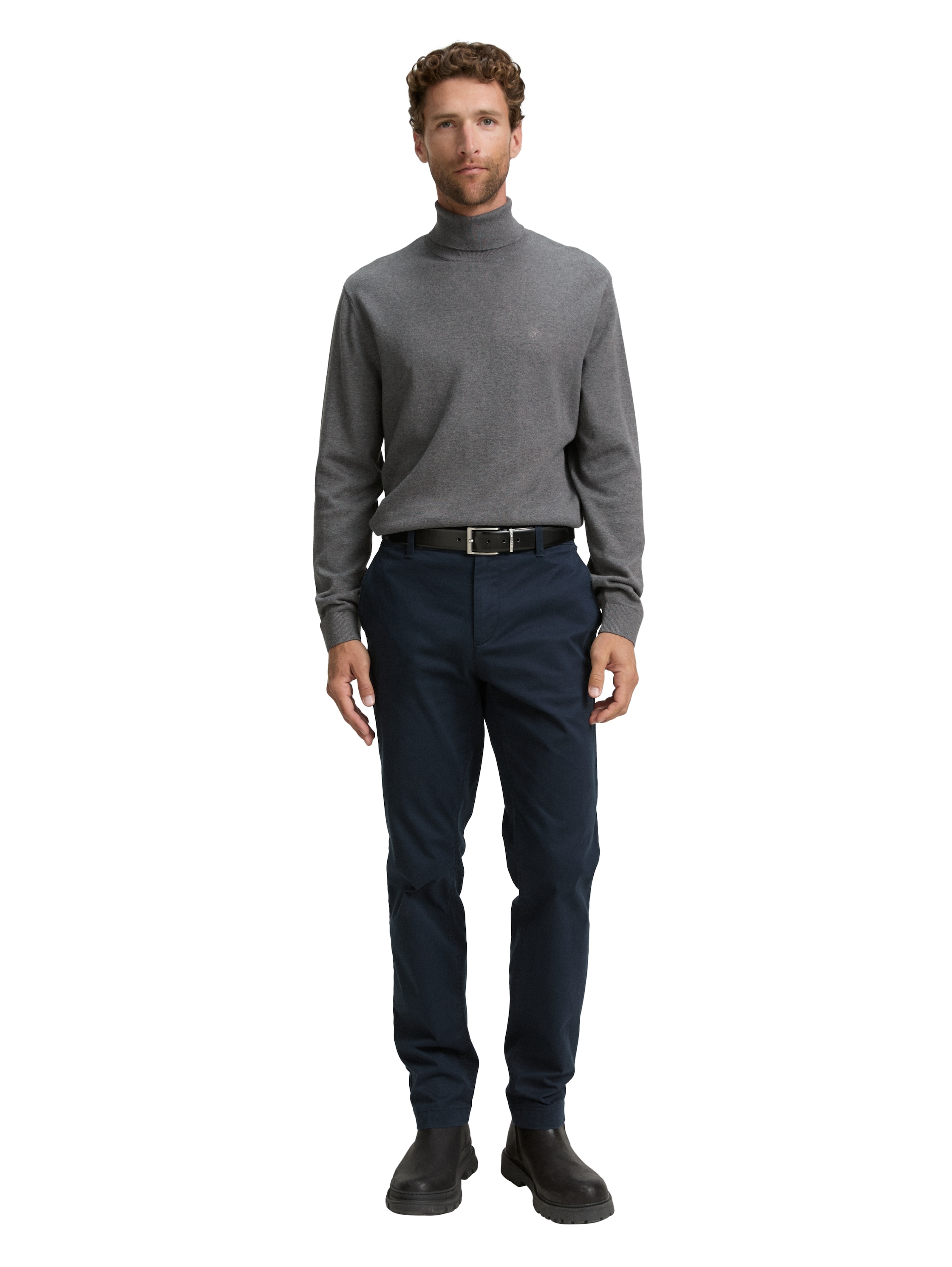 TOM TAILOR Rollkragenpullover, im Strick-Design