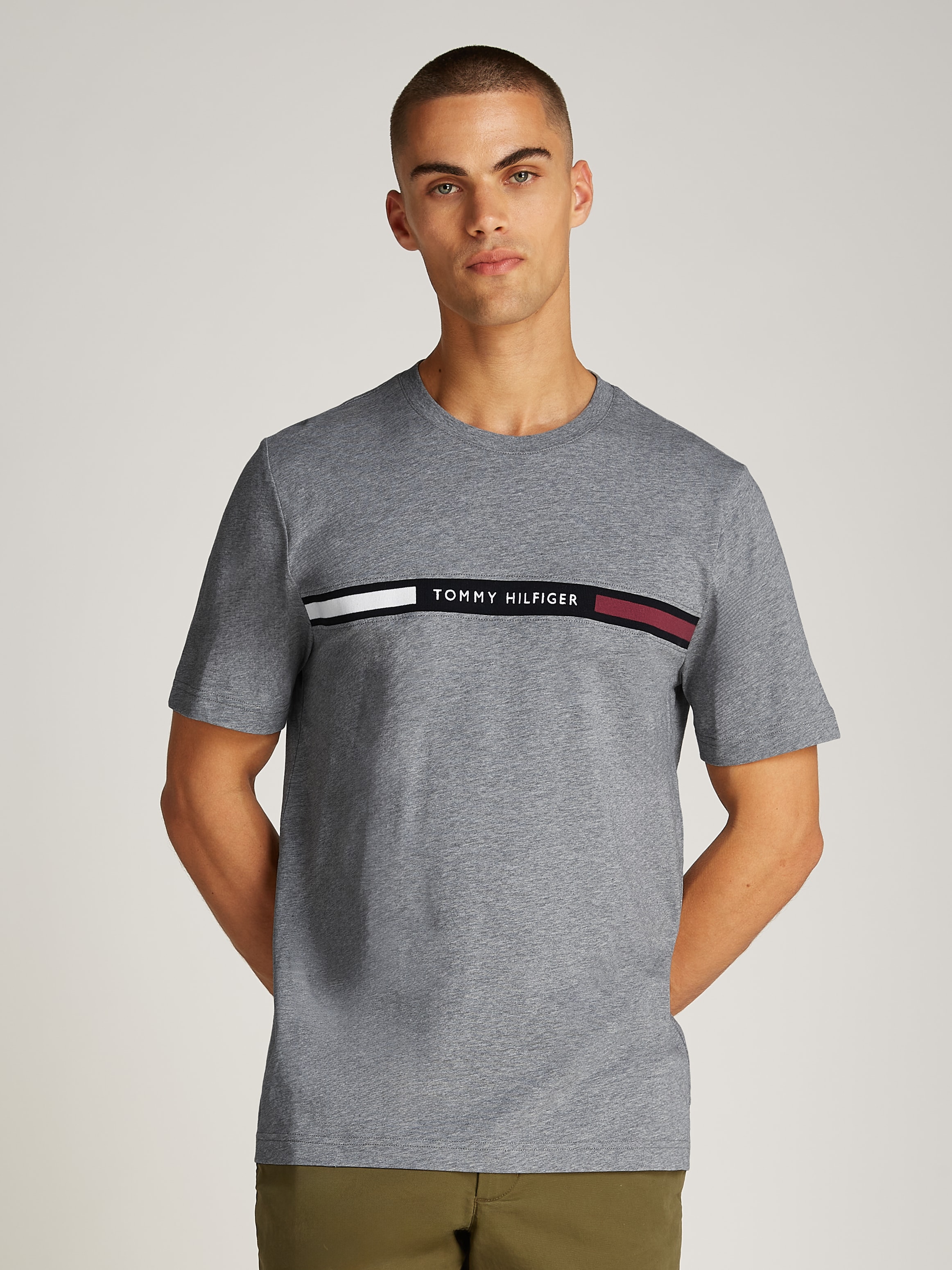 Tommy Hilfiger T-Shirt "HILFIGER CHEST INSERT TEE" günstig online kaufen