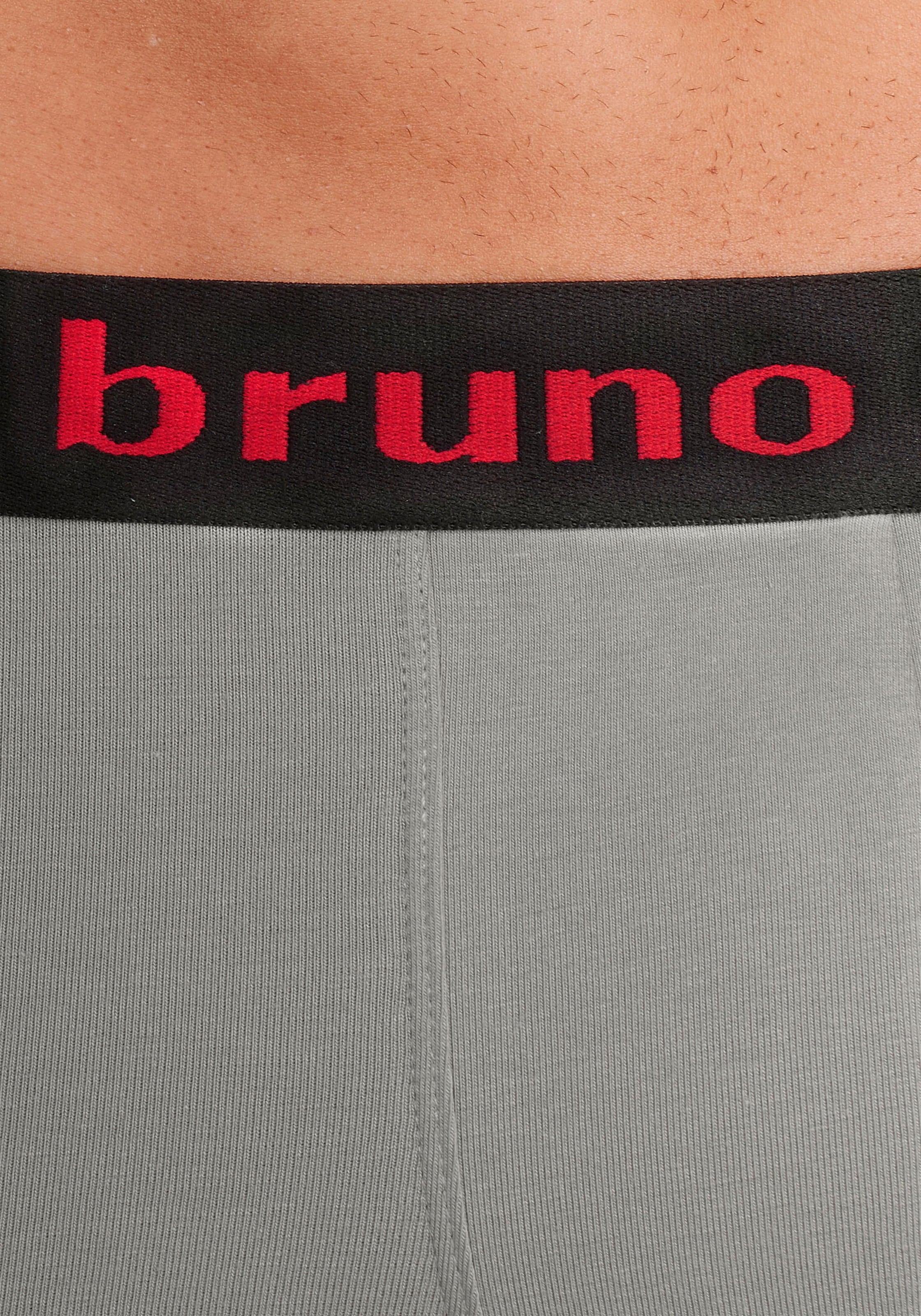 Bruno Banani Boxershorts, (Packung, 4 St.), in Hipster-Form mit Logo Webbund