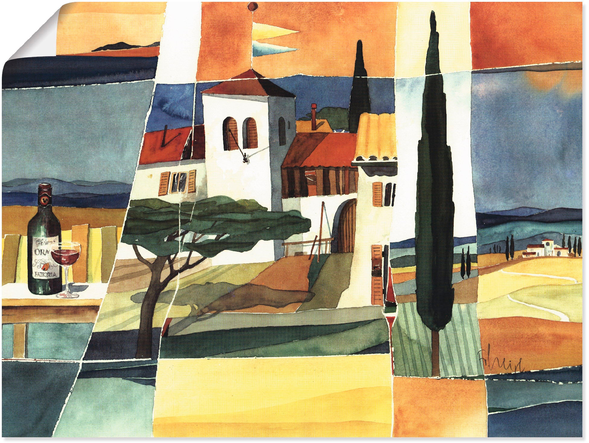 Artland Wandbild »Italien« Europa 1 Stk. tlg. als Leinwandbild, Poster in verschied. Größen