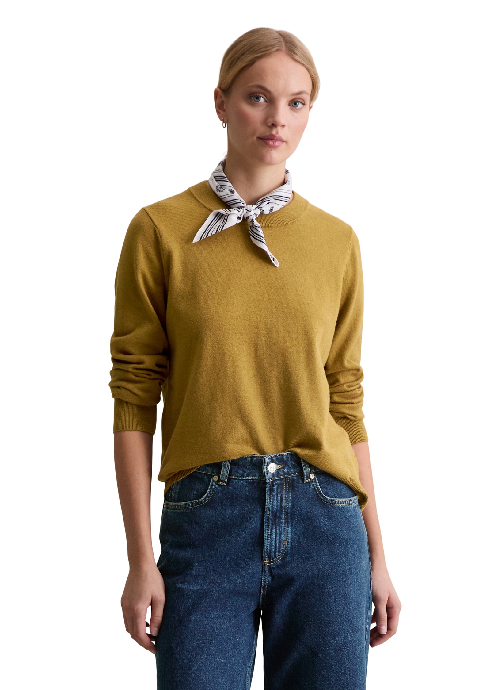 Marc OPolo DENIM Strickpullover "aus Soft Cotton Stretch" günstig online kaufen