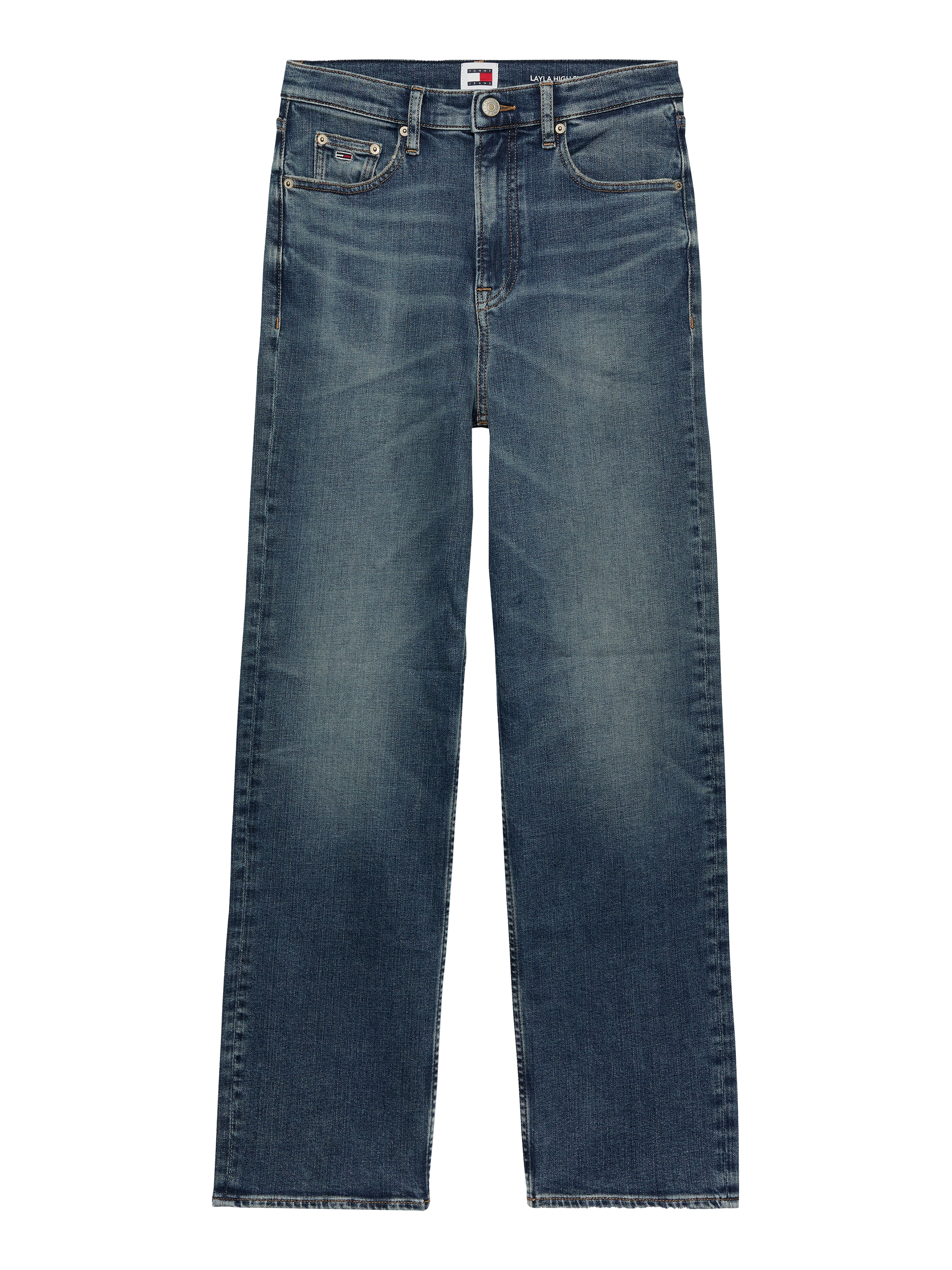 Tommy Jeans Straight-Jeans »LAYLA HR SLIM STR«, in Knöchellänge