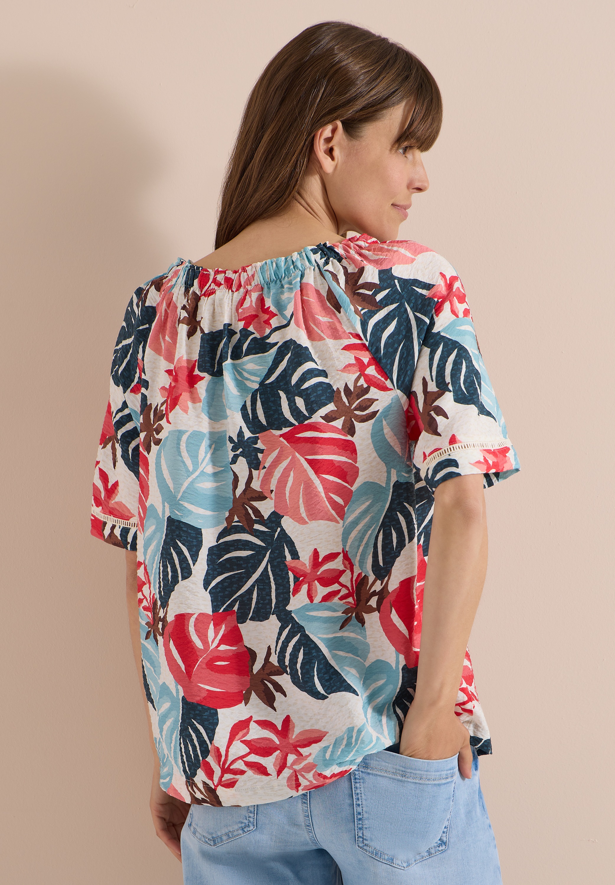 Cecil Carmenbluse aus softer Viskose