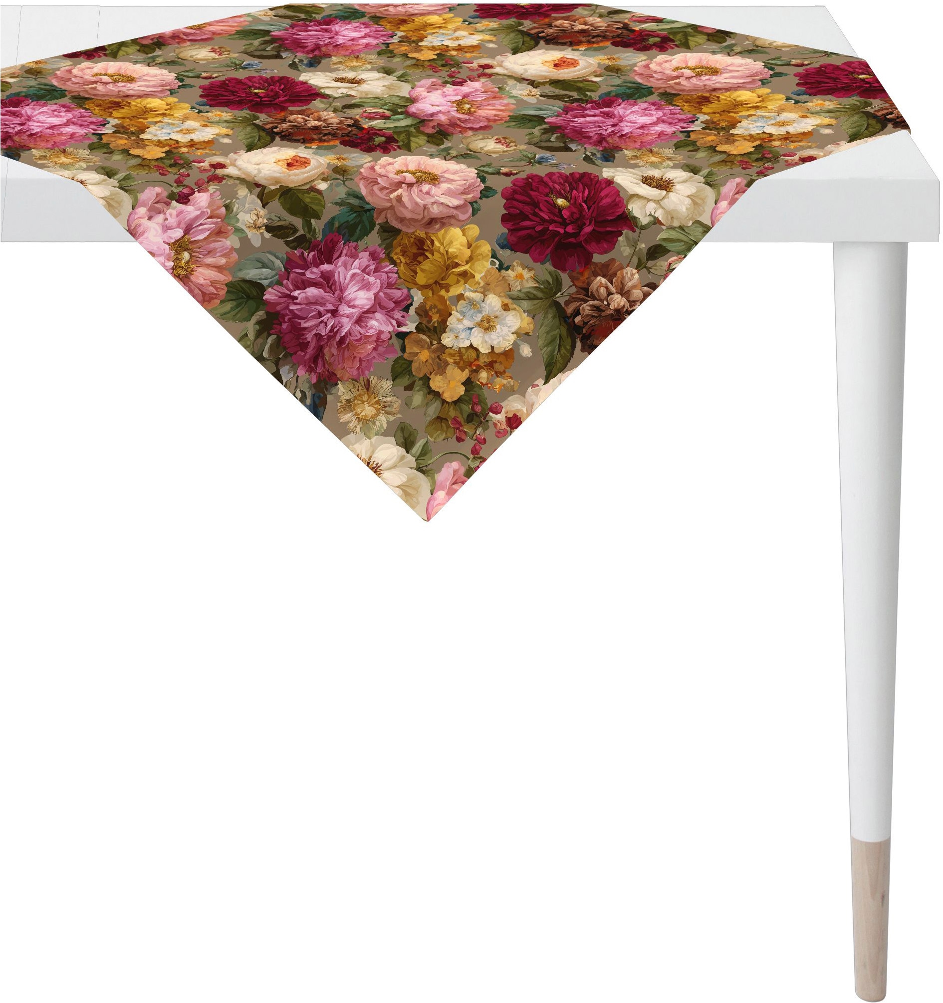 APELT Mitteldecke "7405" klassisches Blumenmotiv all over