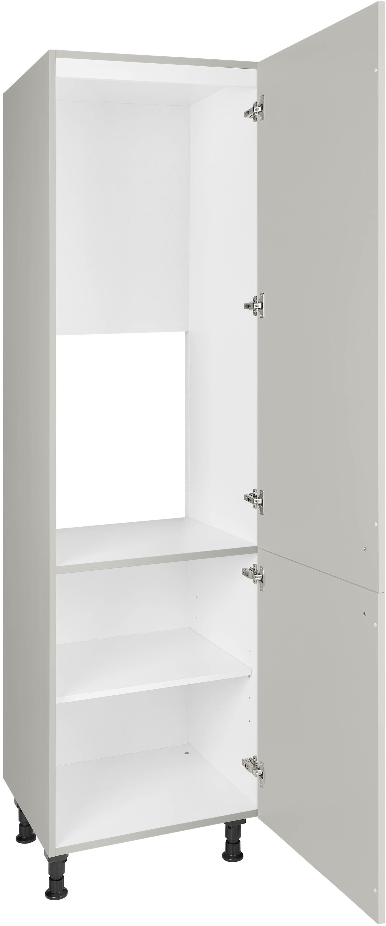 nobilia® Kühlumbauschrank »"Cascada", mit zwei Türen und zusätzlichem Einlegeboden,«, vormontiert, Ausrichtung wählbar, Breite/Höhe: 60/216,6 cm