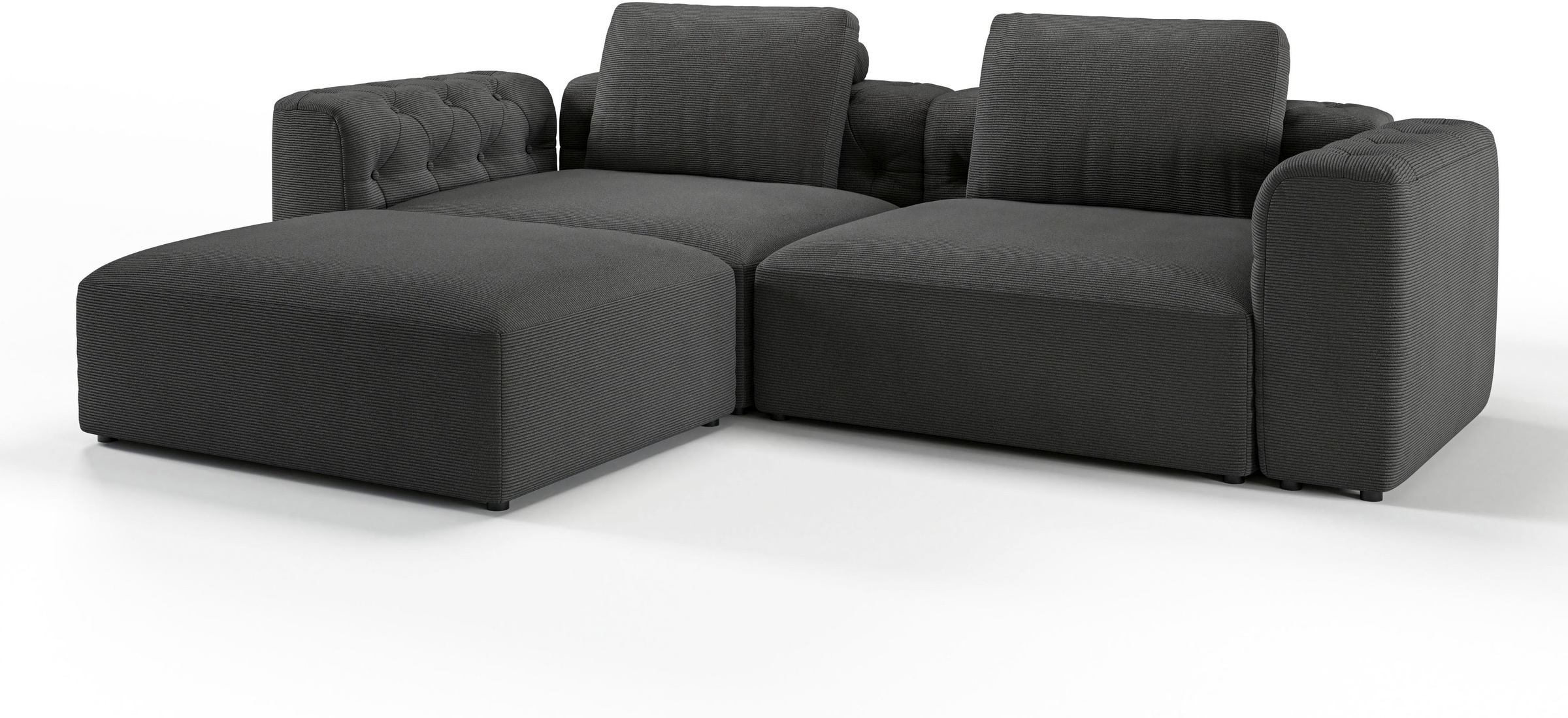 RAUM.ID Ecksofa »Cushid L-Form«, Modulset, bestehend aus 3 Teilen