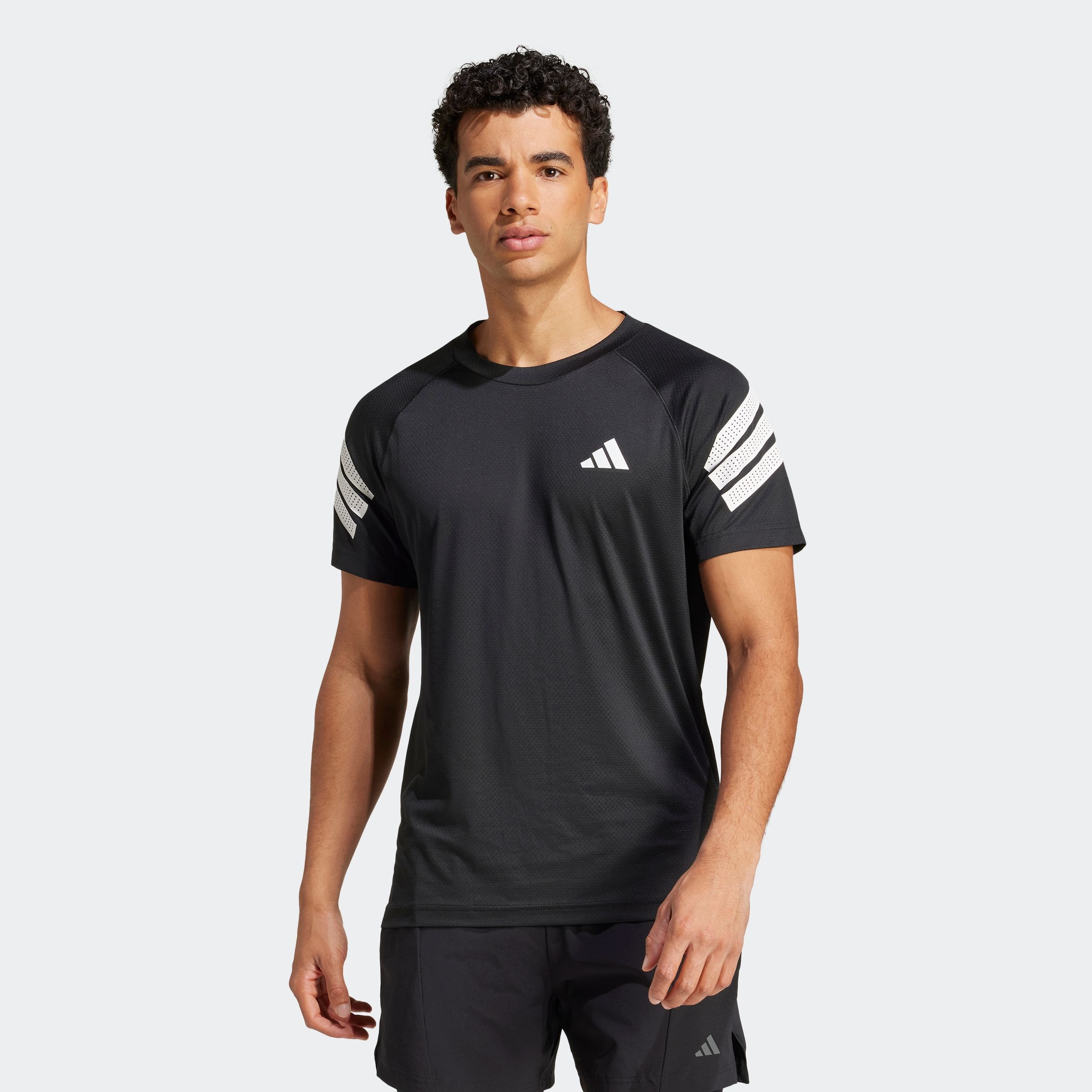 adidas Performance T-Shirt "ICON 3-STREIFEN" schmale Passform, mit CLIMACOOL Technologie