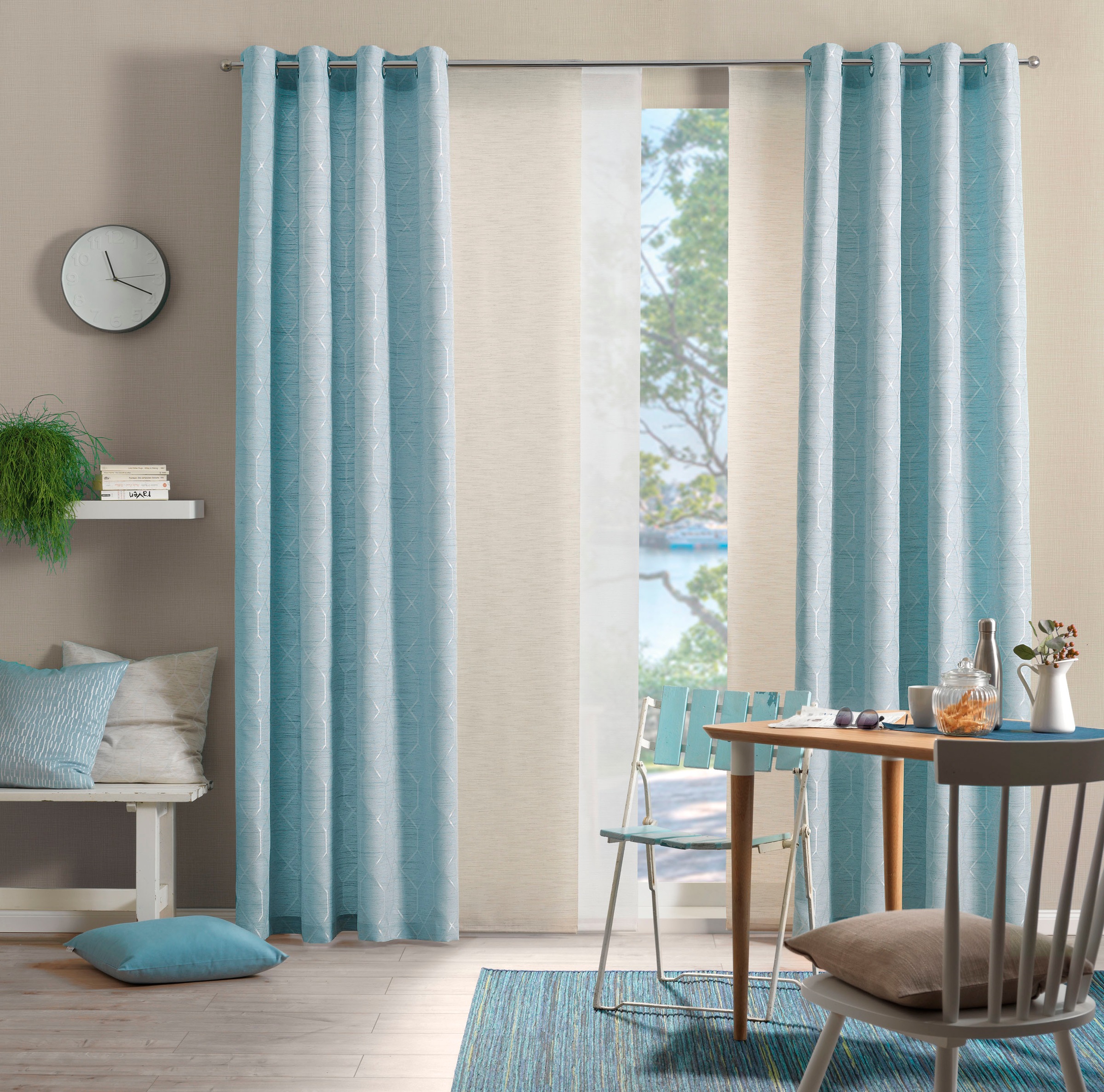 Neutex for you Schiebegardine "Biella" Paneelwagen 1 Stk. tlg. HxB: 245x60 günstig online kaufen