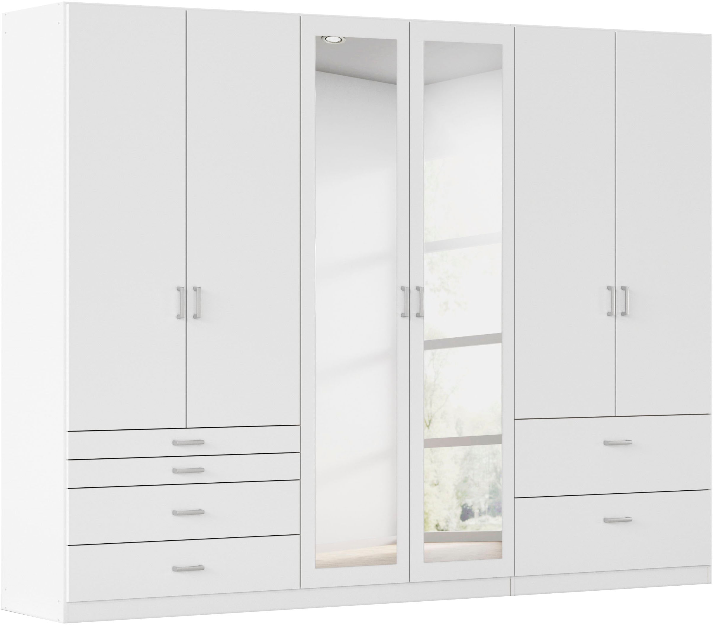 rauch Kleiderschrank "Kleiderschrank Schrank Garderobe Wäscheschrank WILDBERG" Breiten 226/271 cm, Höhen 210/229 cm, mit 6 Schubladen, obere Schublade mit Holz-Einteilung MADE IN GERMANY