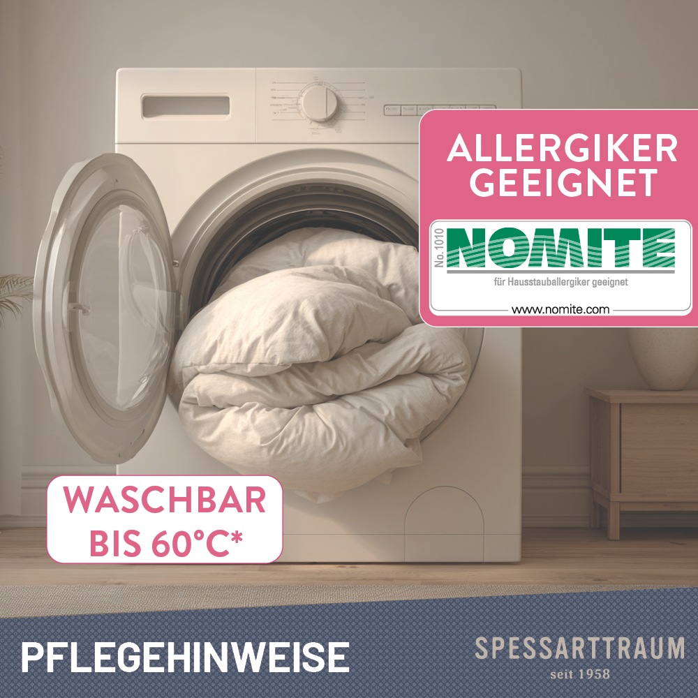 Thumbnail - SPESSARTTRAUM Daunenbettdecke "Exklusiv, Bettdecken für Sommer und Winter, Decke" normal Füllung 100DaunenKlasse1Downpas...