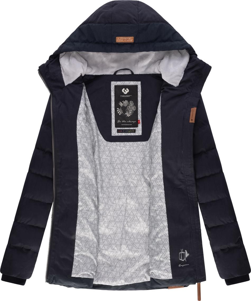 Ragwear Winterjacke »Quantic«, mit Kapuze, stylische Steppjacke mit  Teddyfell-Kapuze für kaufen | BAUR