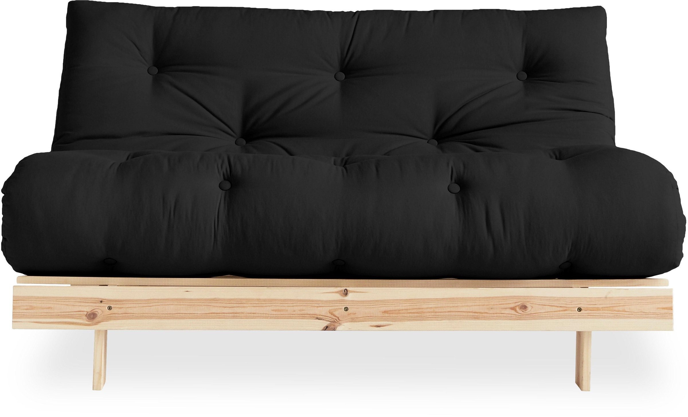 Karup Design Daybett "Roots Sofa Bed, Schlafsofa, Bettfunktion, FSC-Massivholz," Inkl. Futonmatratze, Made in Europe, langlebig, B: 140 oder 160 cm