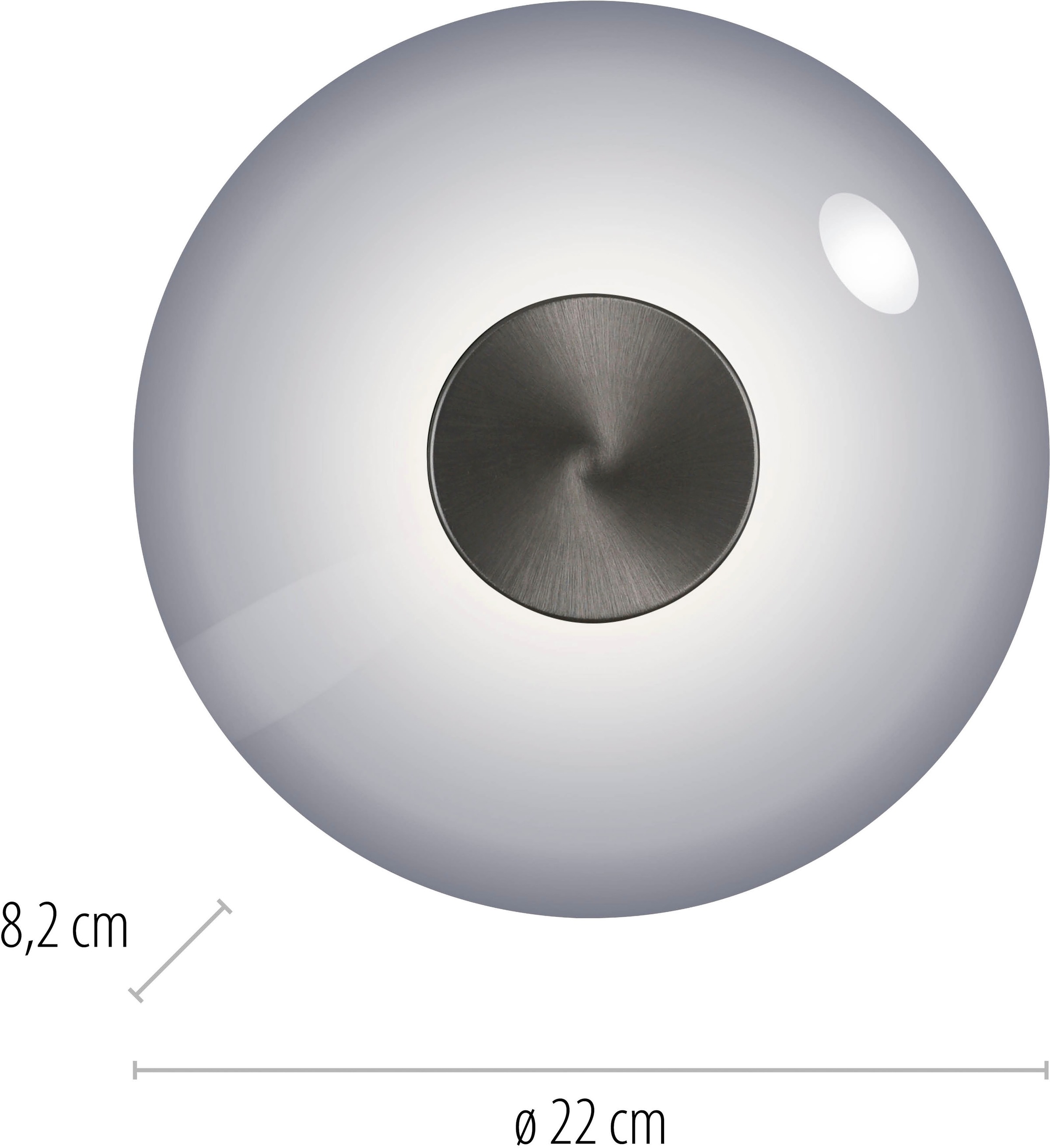 Neuhaus PURE LED Deckenleuchte »PURE Vitrum« LED-Board 1 Stk. Warmweiß Dimmfähig über separaten Dimmer, zeitloses Design