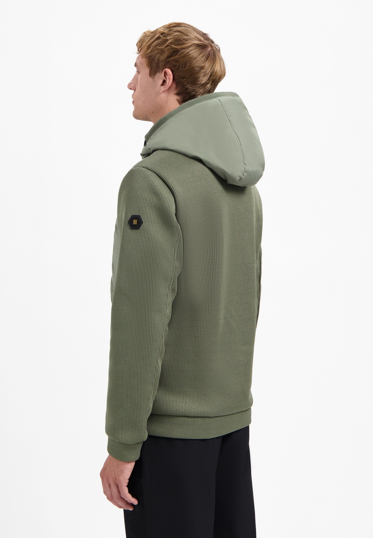 NO EXCESS Steppjacke »No Excess Jacke mit Strickärmeln«