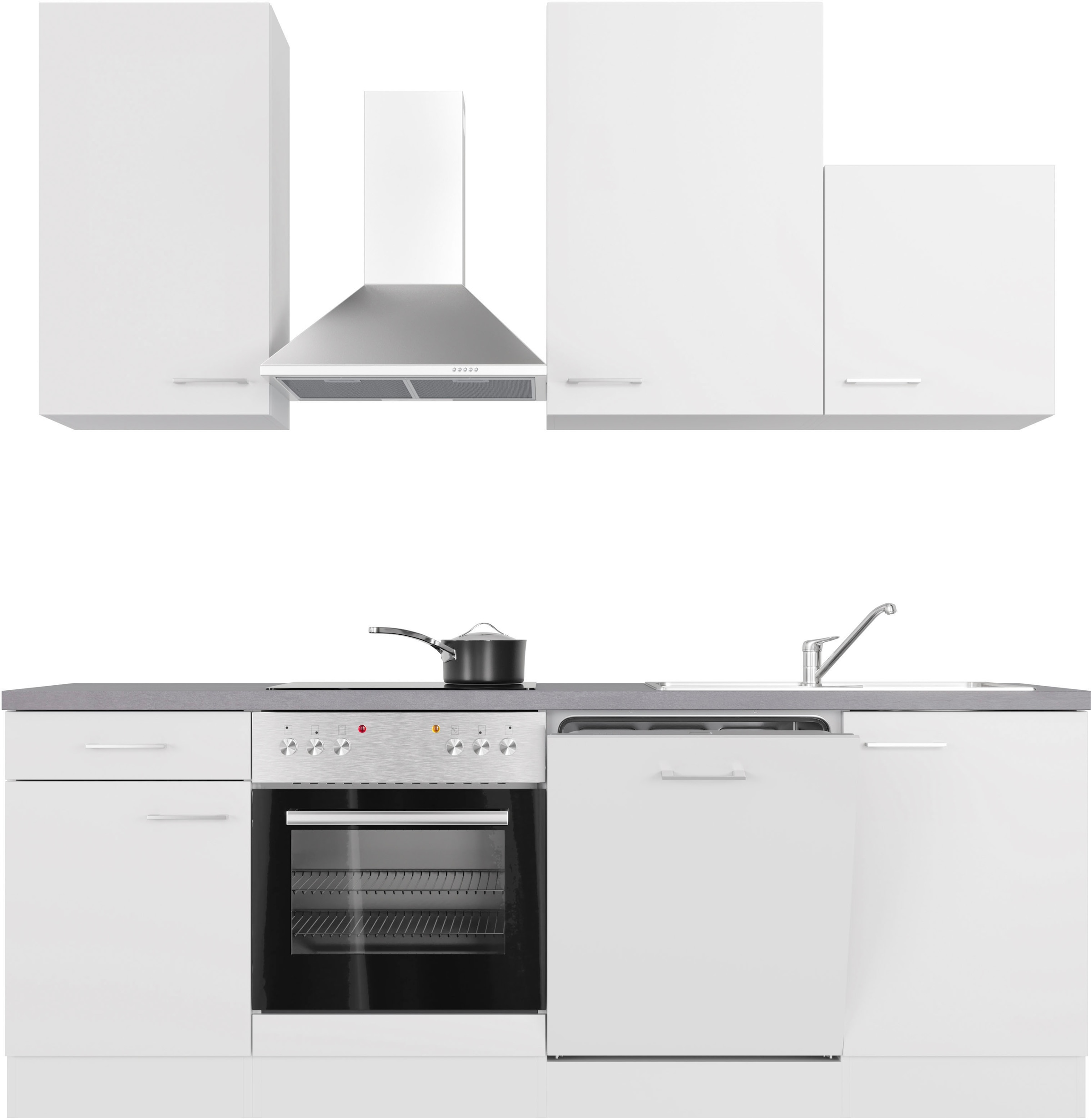 Flex-Well Küche »Neo«, Breite 220 cm, mit und ohne E-Geräte lieferbar
