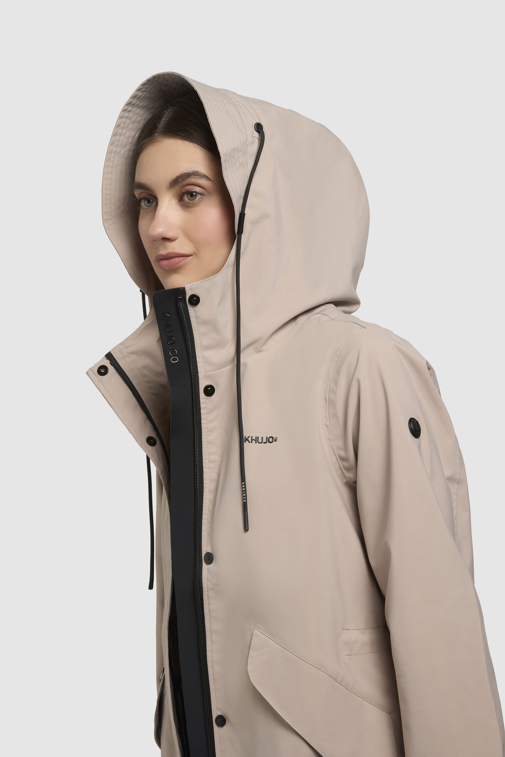 khujo Regenjacke »SANG«, mit Kapuze