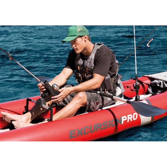Intex Einerkajak »Boot â€œExcursionPro Kayak K1â€œ Set mit Alu-Paddel +  Pumpe«, (Set, 9 St., mit Luftpumpe) auf Rechnung bestellen | BAUR