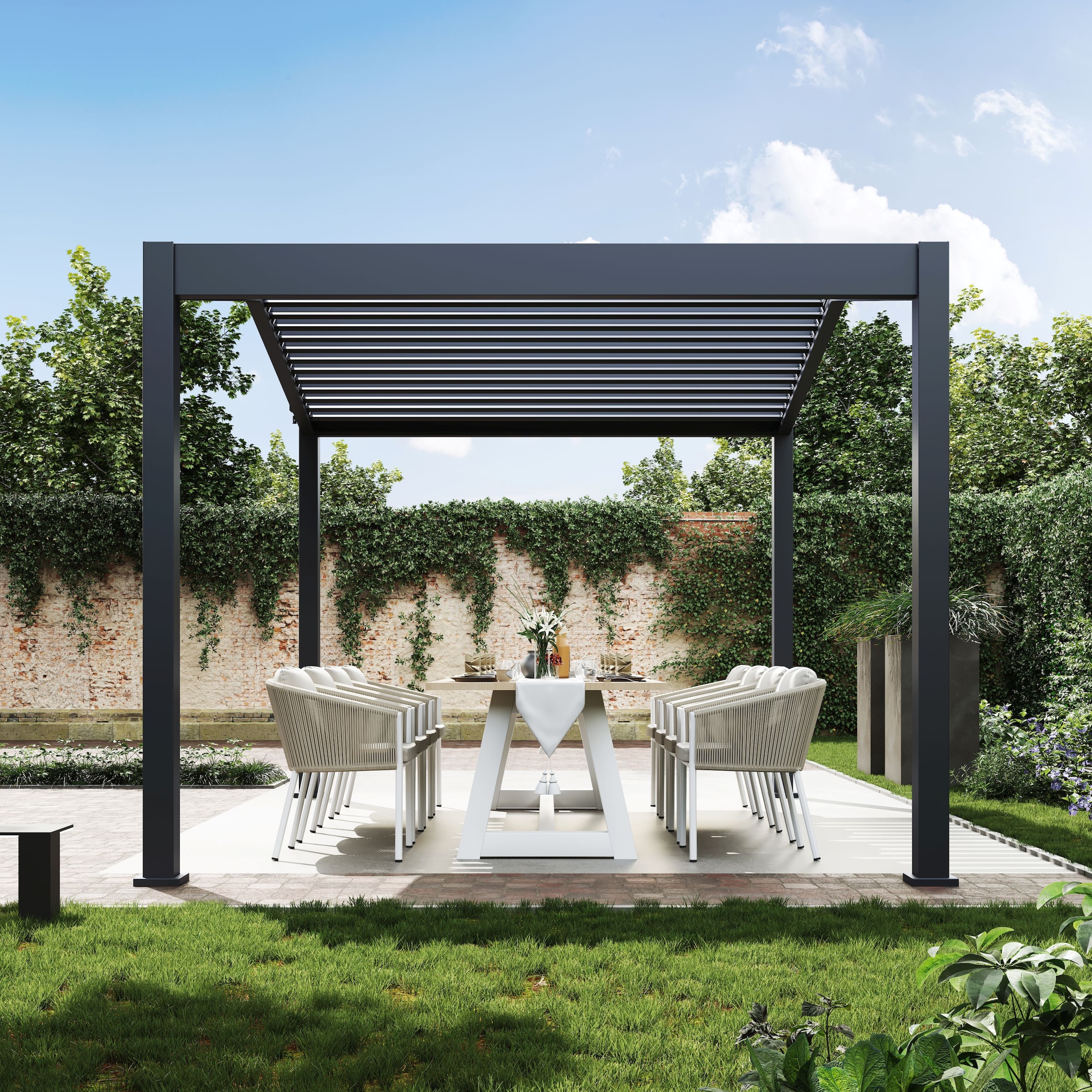 Paragon Pergola »Hana 1013 Beige« 400,2x300,5x225,3cm