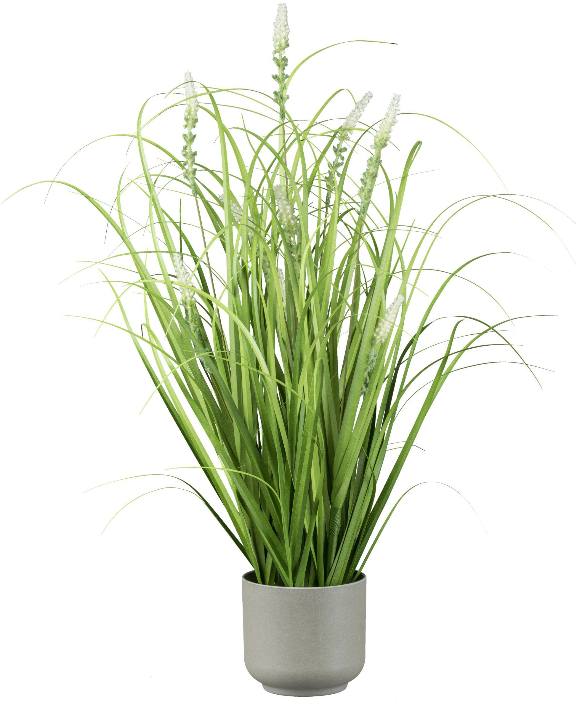 Creativ green Kunstgras "Grasbusch mit Salvienblüten", mit detailgetreuen B günstig online kaufen