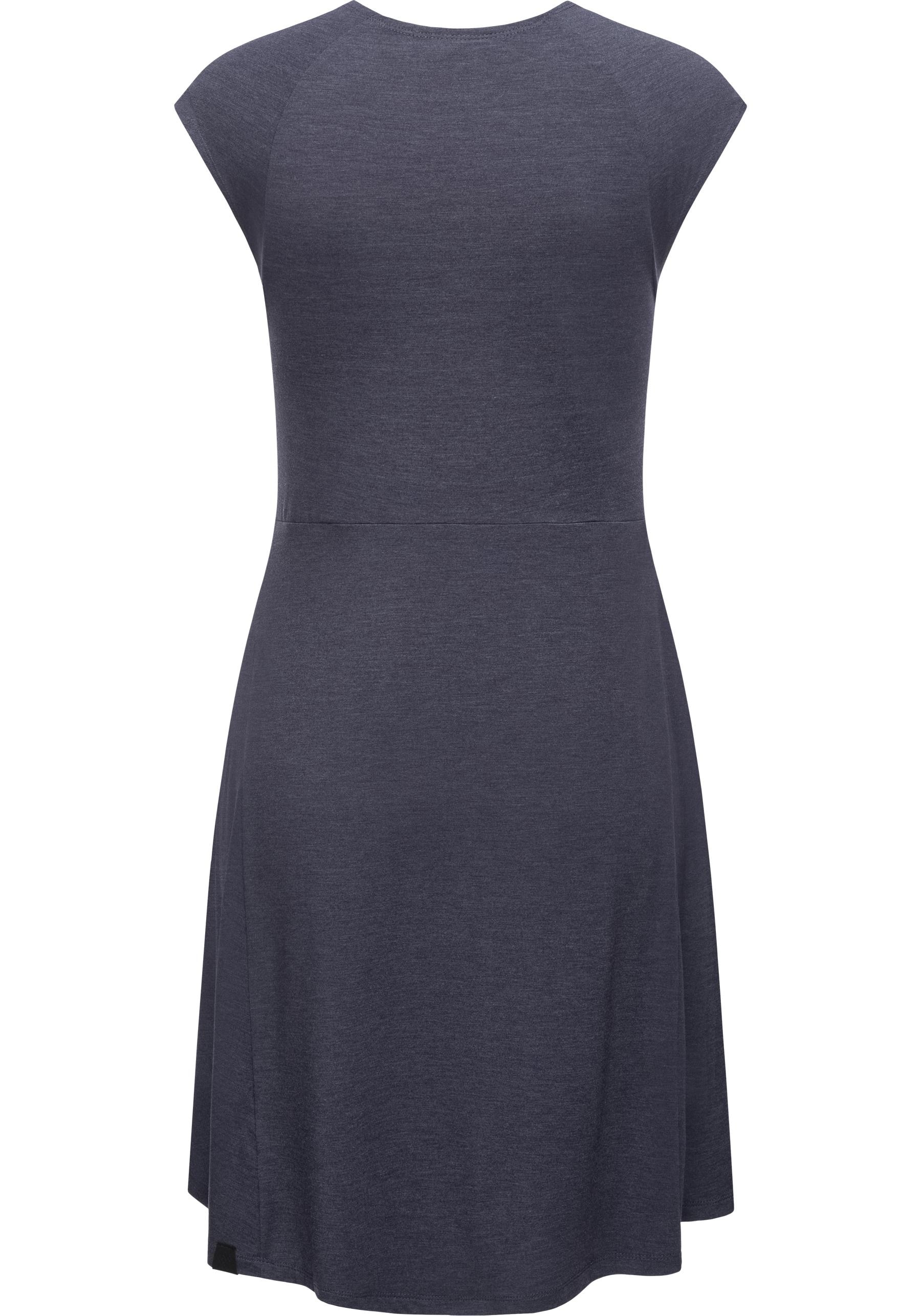 Ragwear Jerseykleid »Comfrey Solid«, stylisches Sommerkleid mit tiefem V-Ausschnitt