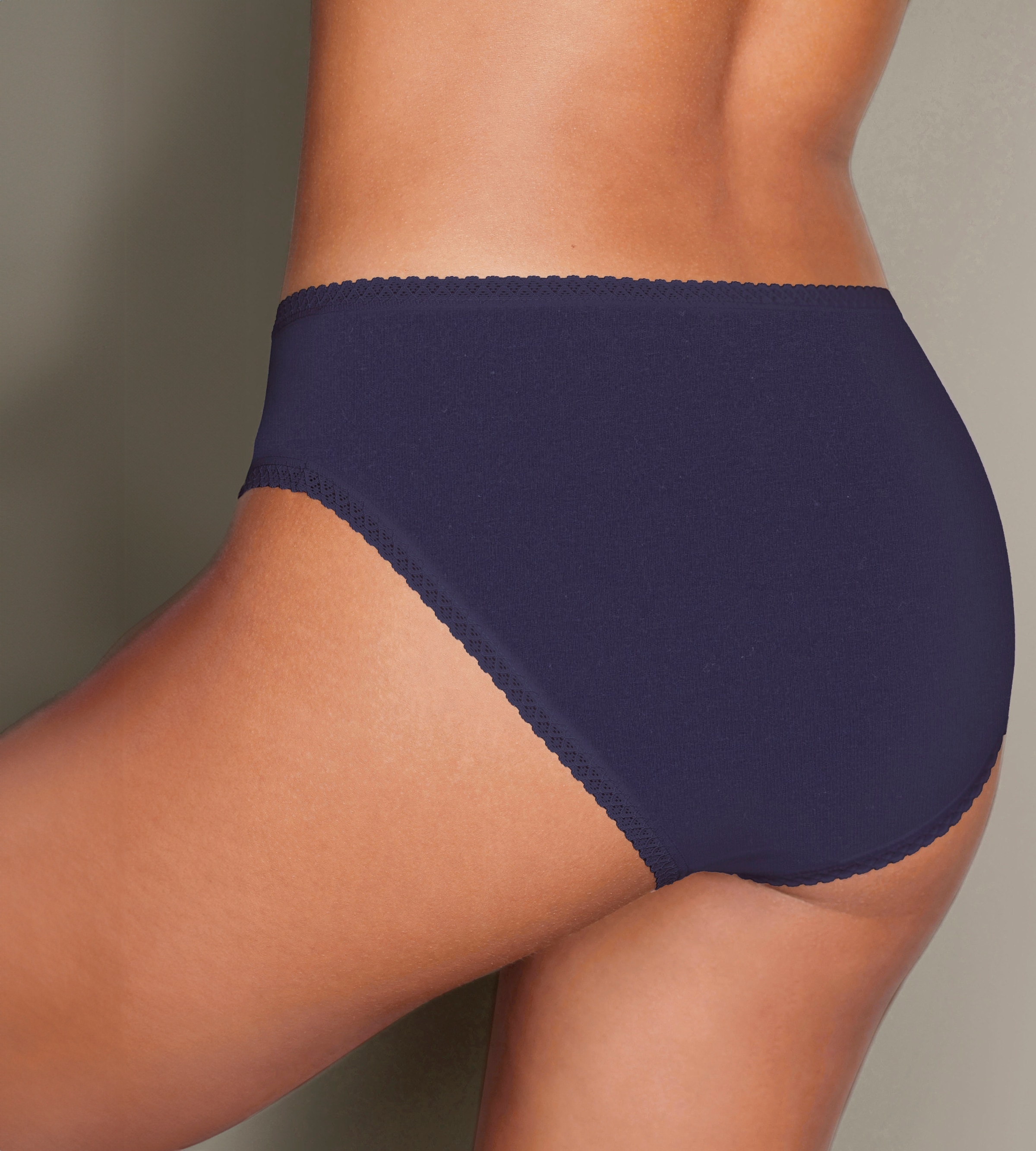 Vivance Jazz-Pants Slips 7er-Pack,  aus weicher Baumwollqualität mit feiner Spitzeneinfassung