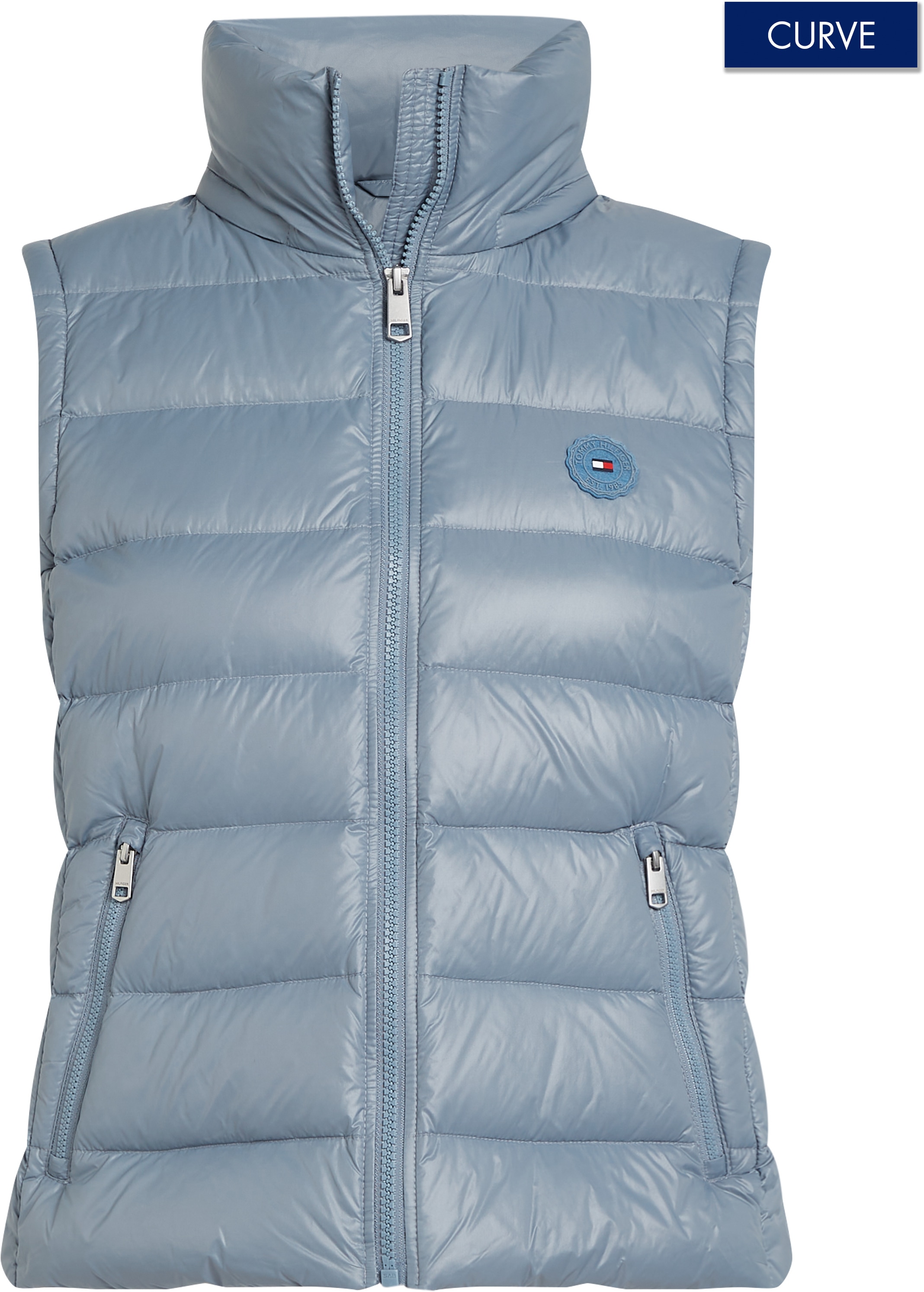 Tommy Hilfiger Curve Steppweste "CRV LW DOWN FEMININE GLOSS VEST", in Große günstig online kaufen