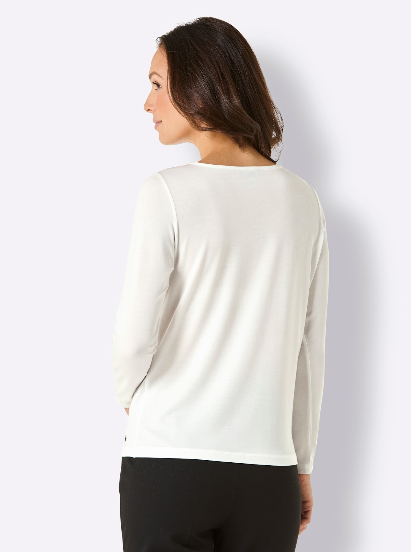 CREATION L PREMIUM Langarmshirt »Lyocell-Shirt«, (1 tlg.)