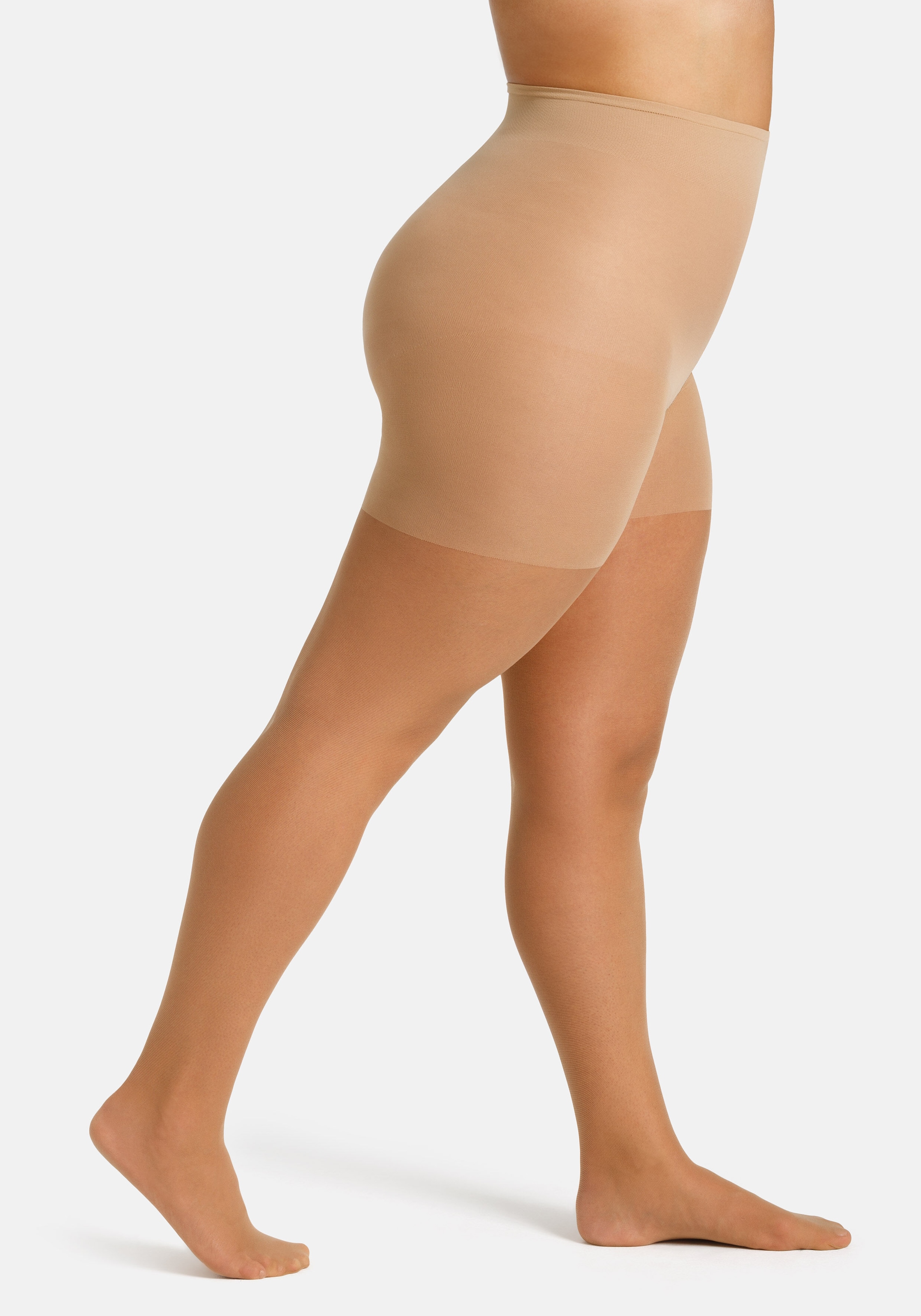 Camano Feinstrumpfhose »fine curvy«, (2er Pack), mit großen Größen