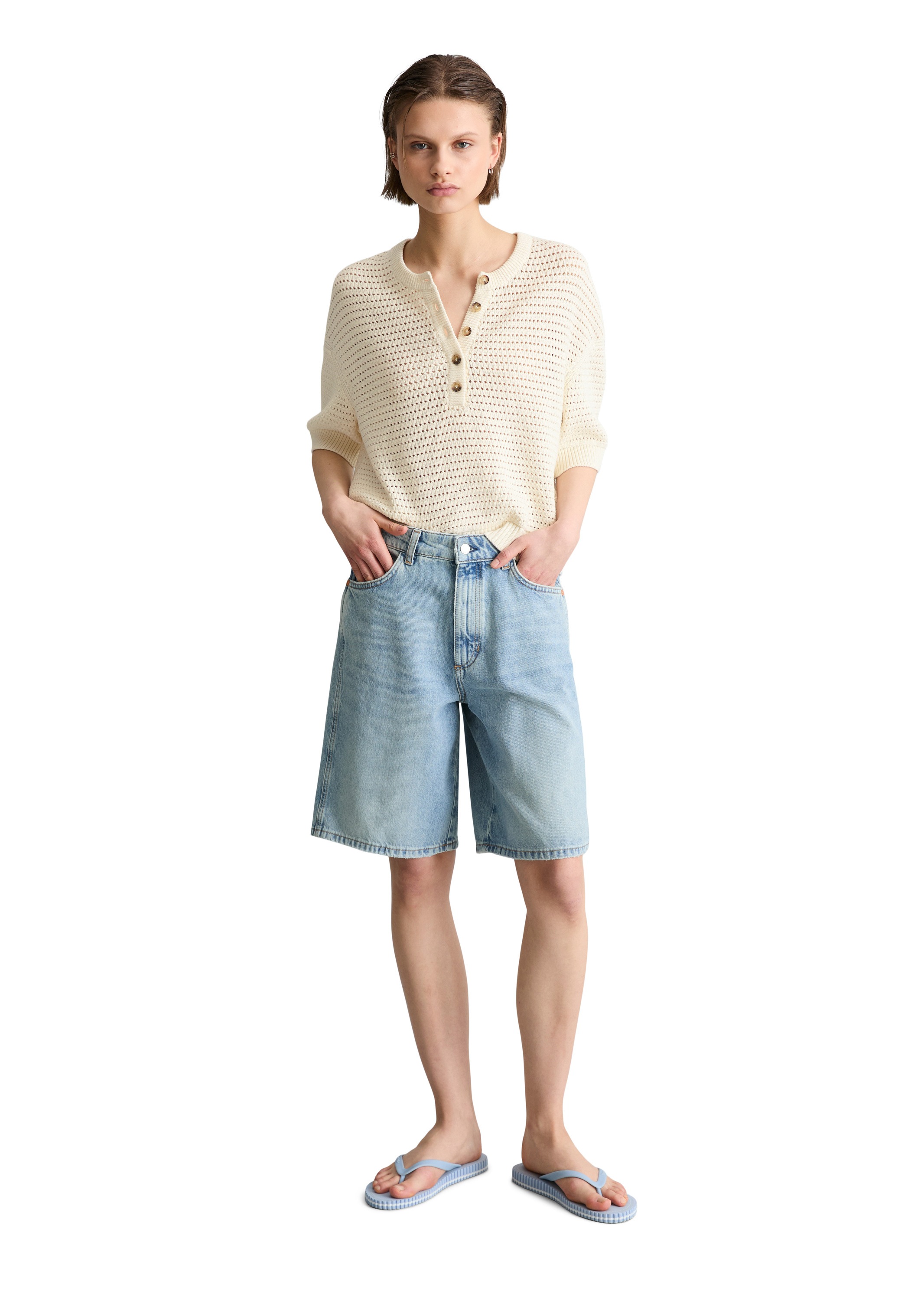 Marc O'Polo DENIM Strickpullover »aus Organic Cotton«