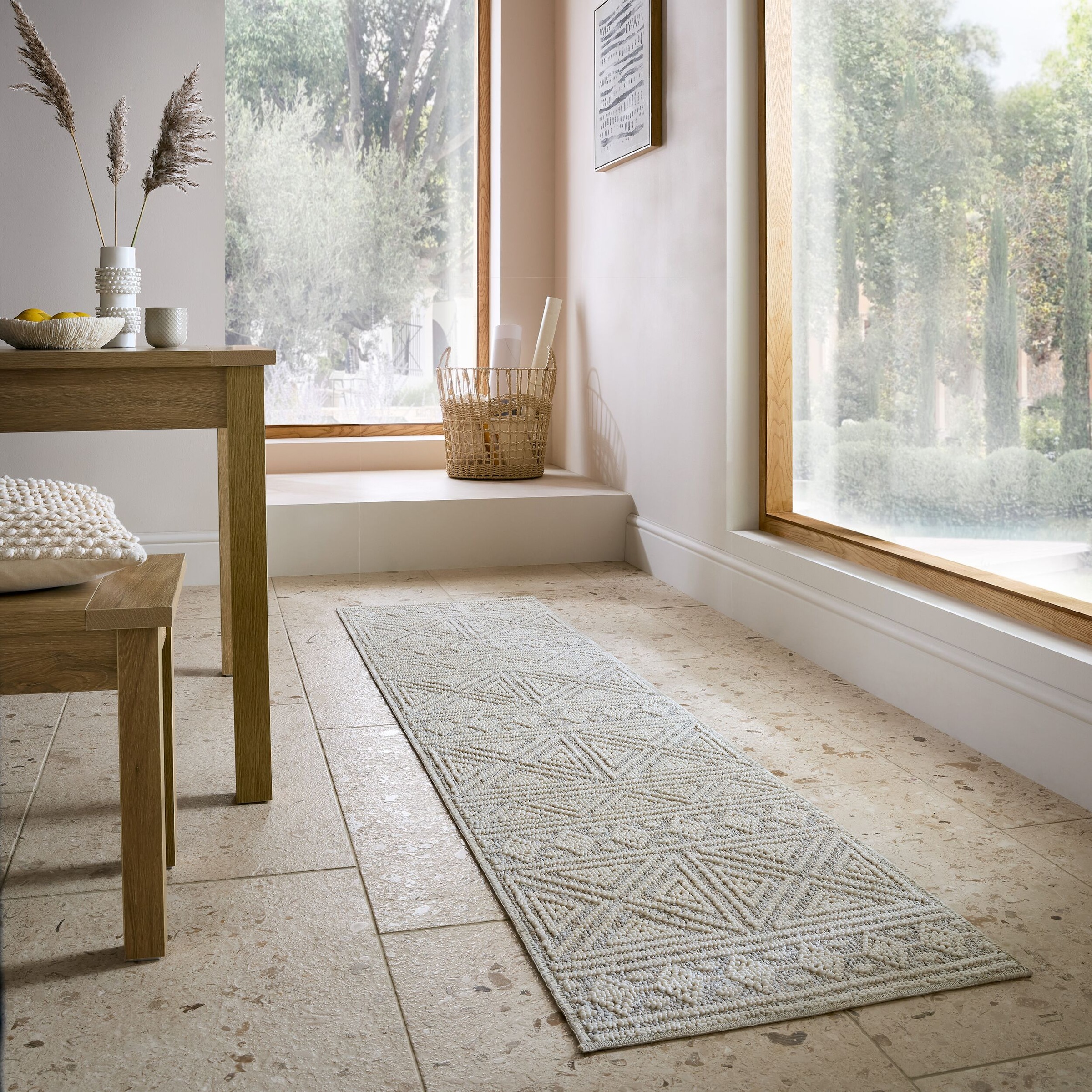FLAIR RUGS Teppich "Lucia" rechteckig 9 mm Höhe waschbar, aus recyceltem Ma günstig online kaufen