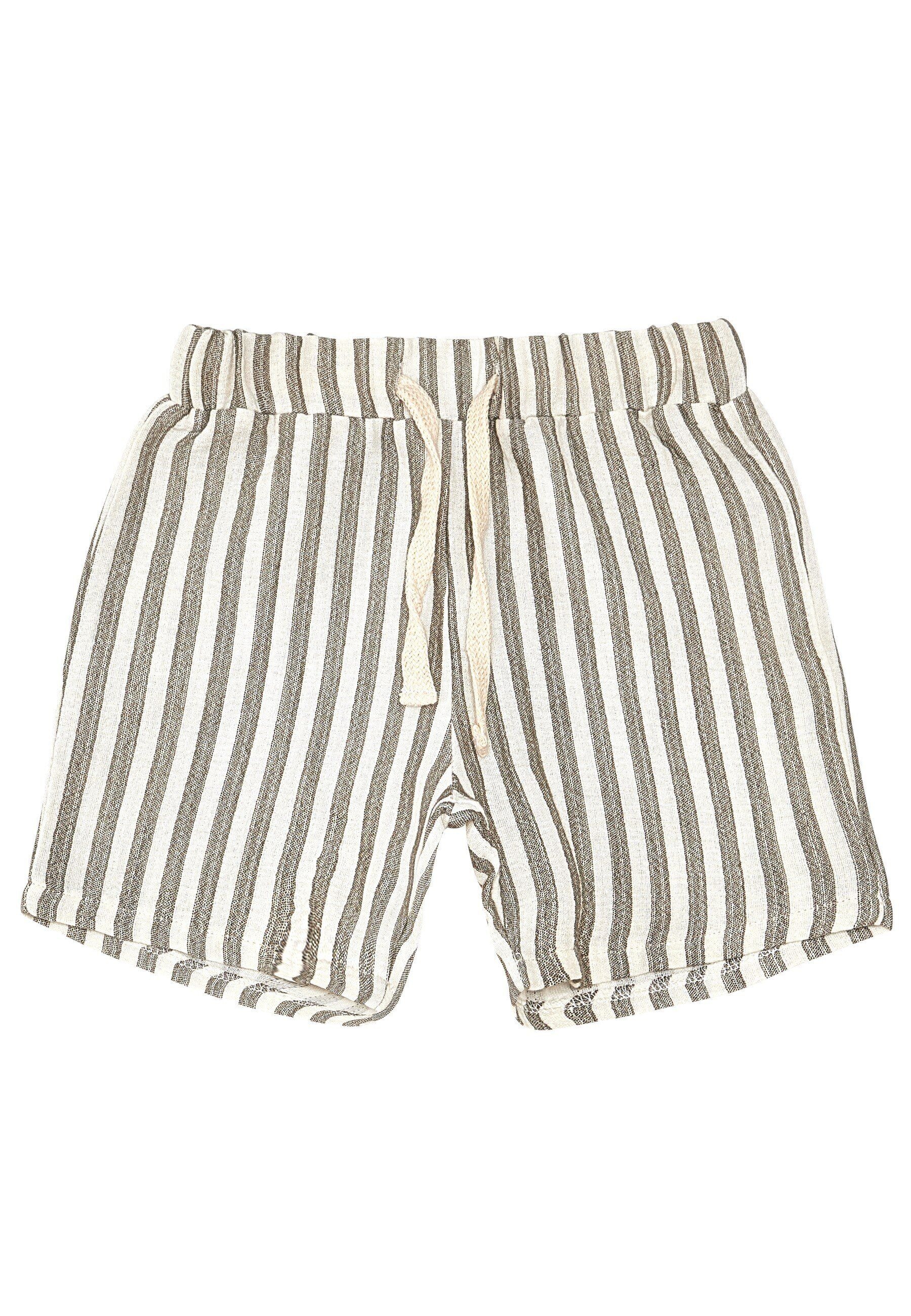 Denokids Hausanzug »Striped Muslin«, (2 tlg.), mit gestreiften Shorts