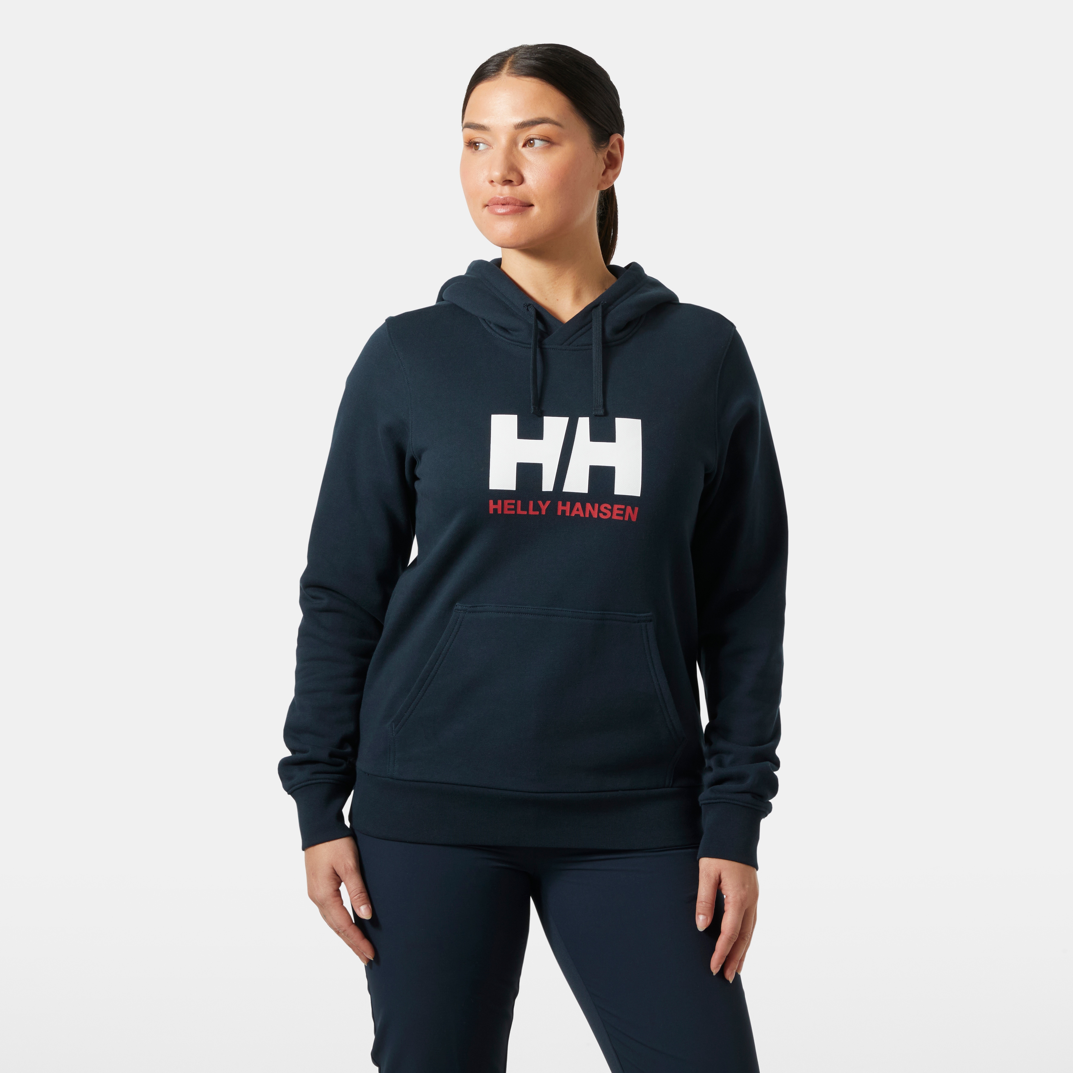 Helly Hansen Kapuzensweatshirt "W HH LOGO HOODIE", mit Kordelverschluss, aus Baumwolle, sportlicher Schnitt