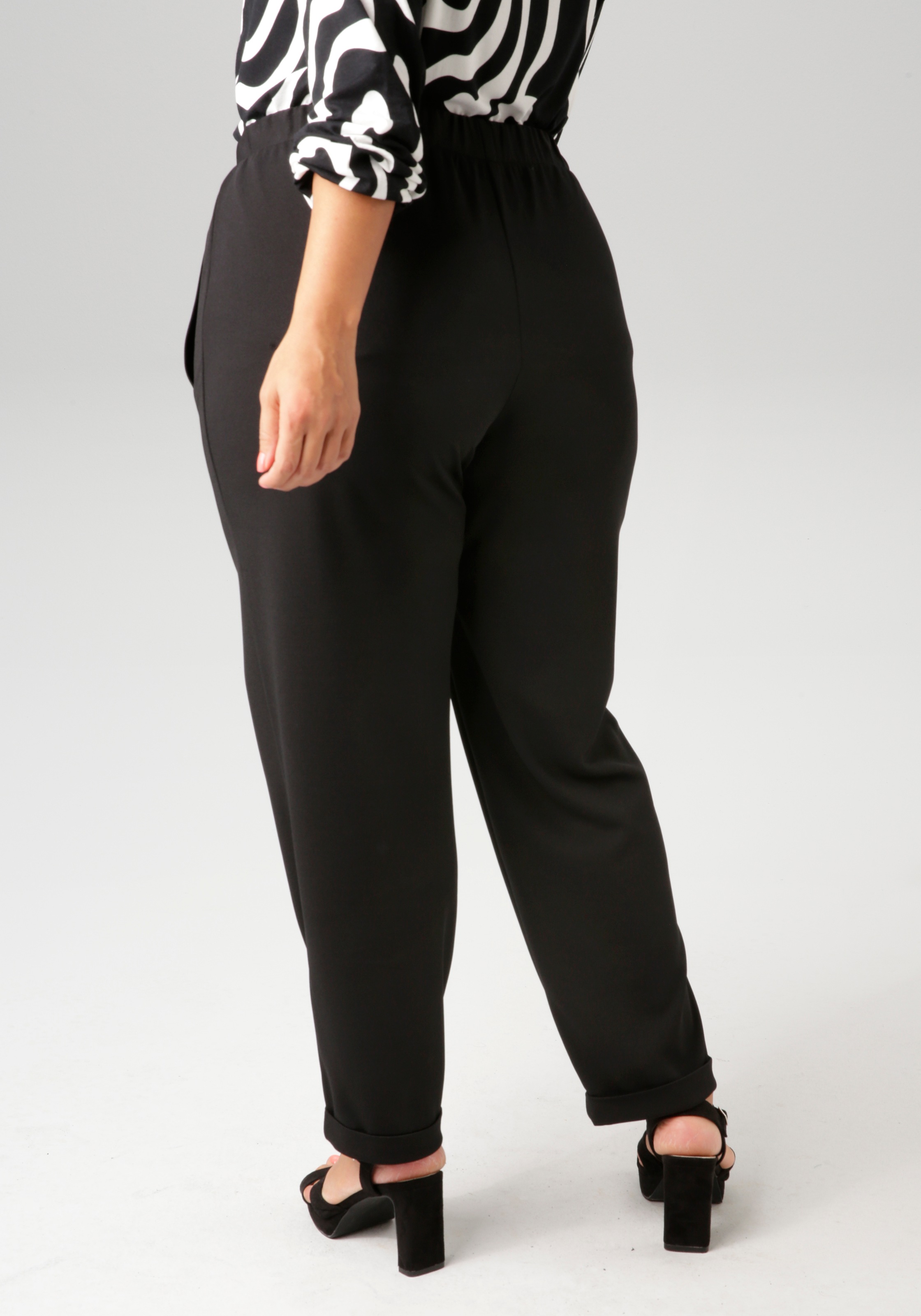 Aniston PLUS Schlupfhose, aus elastischer Scuba-Crepé-Qualität günstig online kaufen
