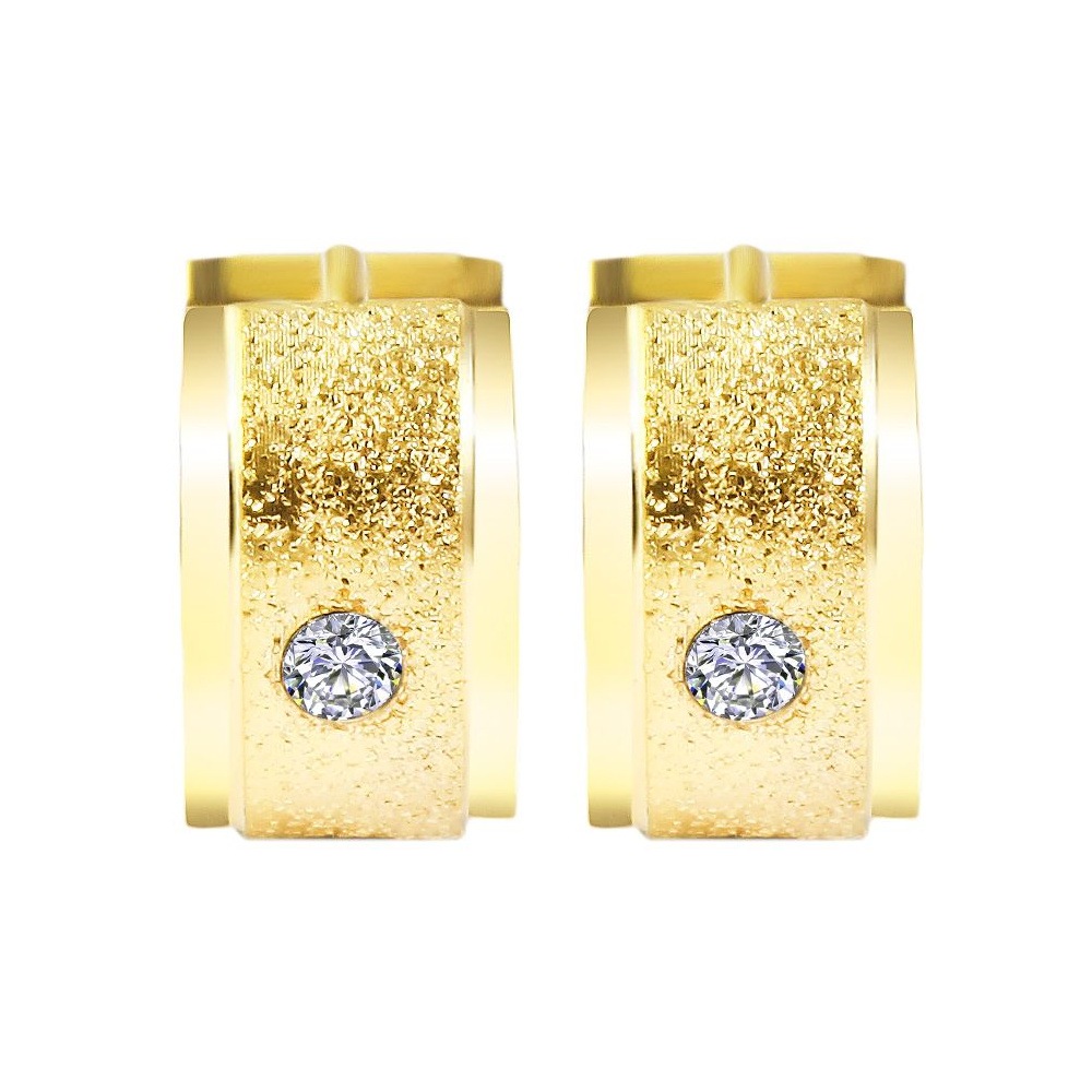 Adelia´s Klappcreolen "Damen Ohrringe – Klappcreole aus Edelstahl mit Stras günstig online kaufen