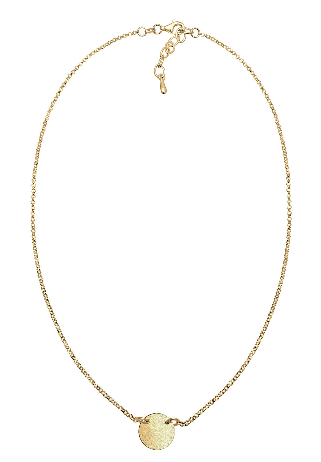 Elli Collier »Choker Plättchen Anhänger 925 Sterling Silber«