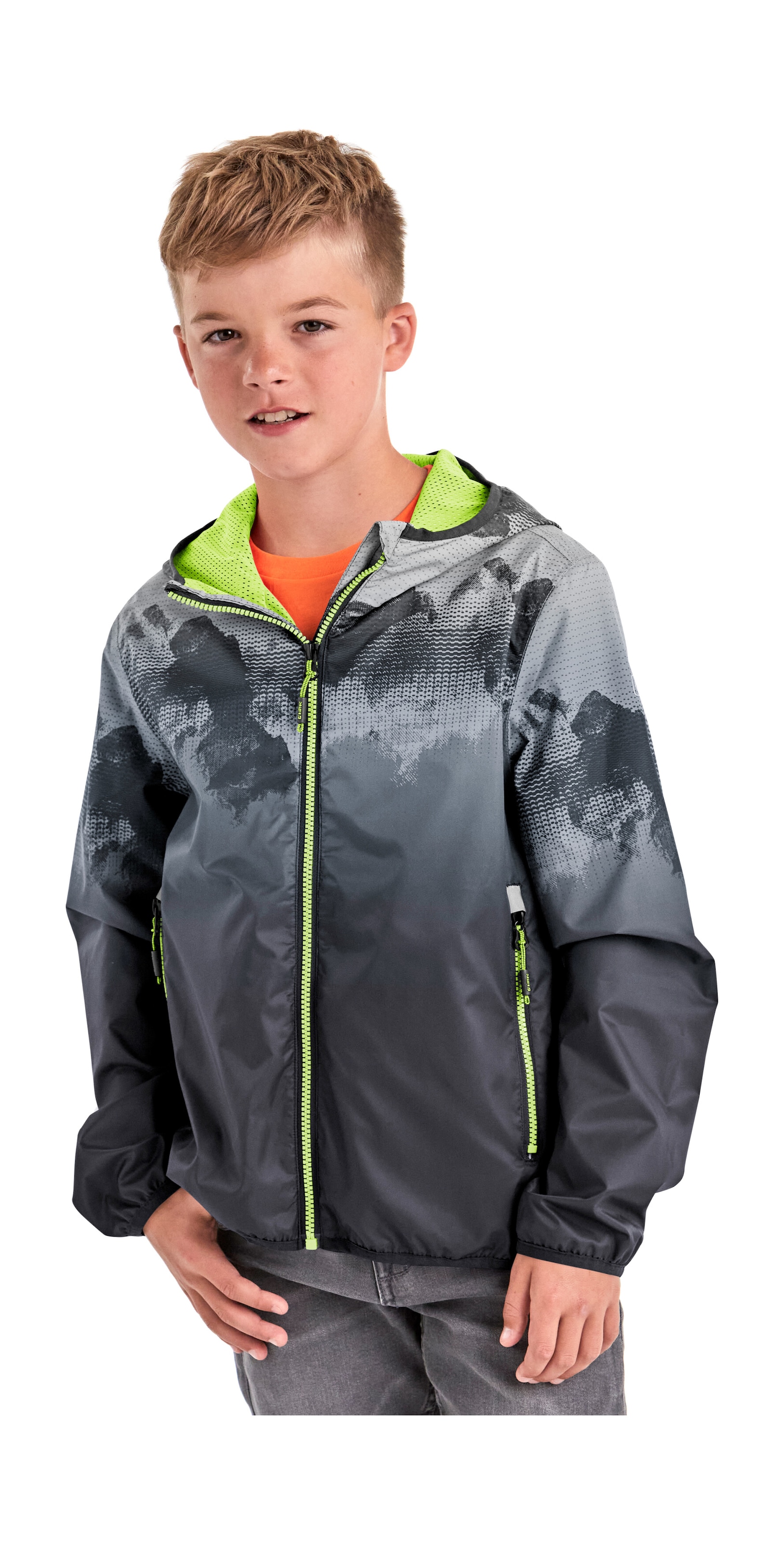Killtec Outdoorjacke »Lyse BYS JCKT B«, Leichte, wasserdichte Kinderjacke, klein verpackbar, cooles Muster