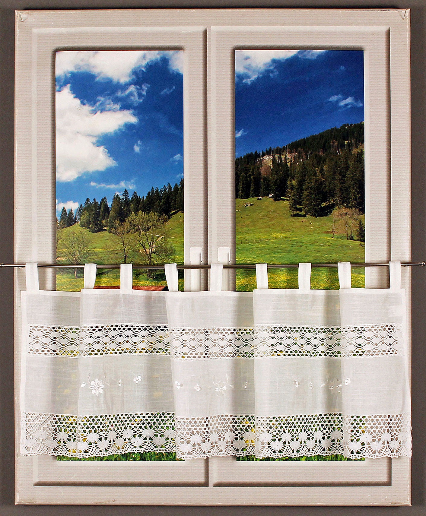 HOSSNER - ART OF HOME DECO Querbehang "Drachensee" Schlaufen 1 Stk. tlg. m. günstig online kaufen