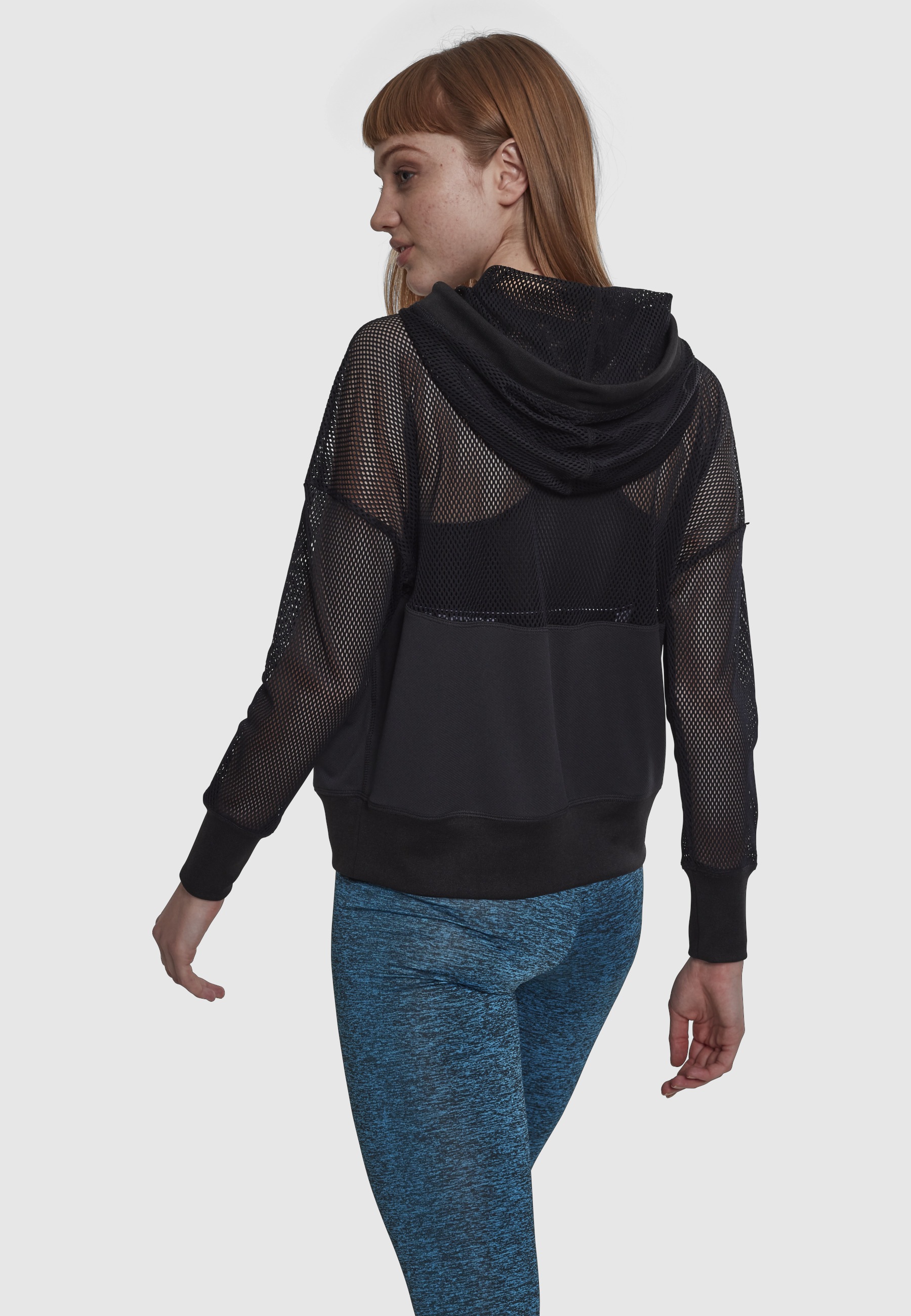 URBAN CLASSICS Sweatshirt »Urban Classics Damen Ladies Mesh Hoody«, 1 Stk.
