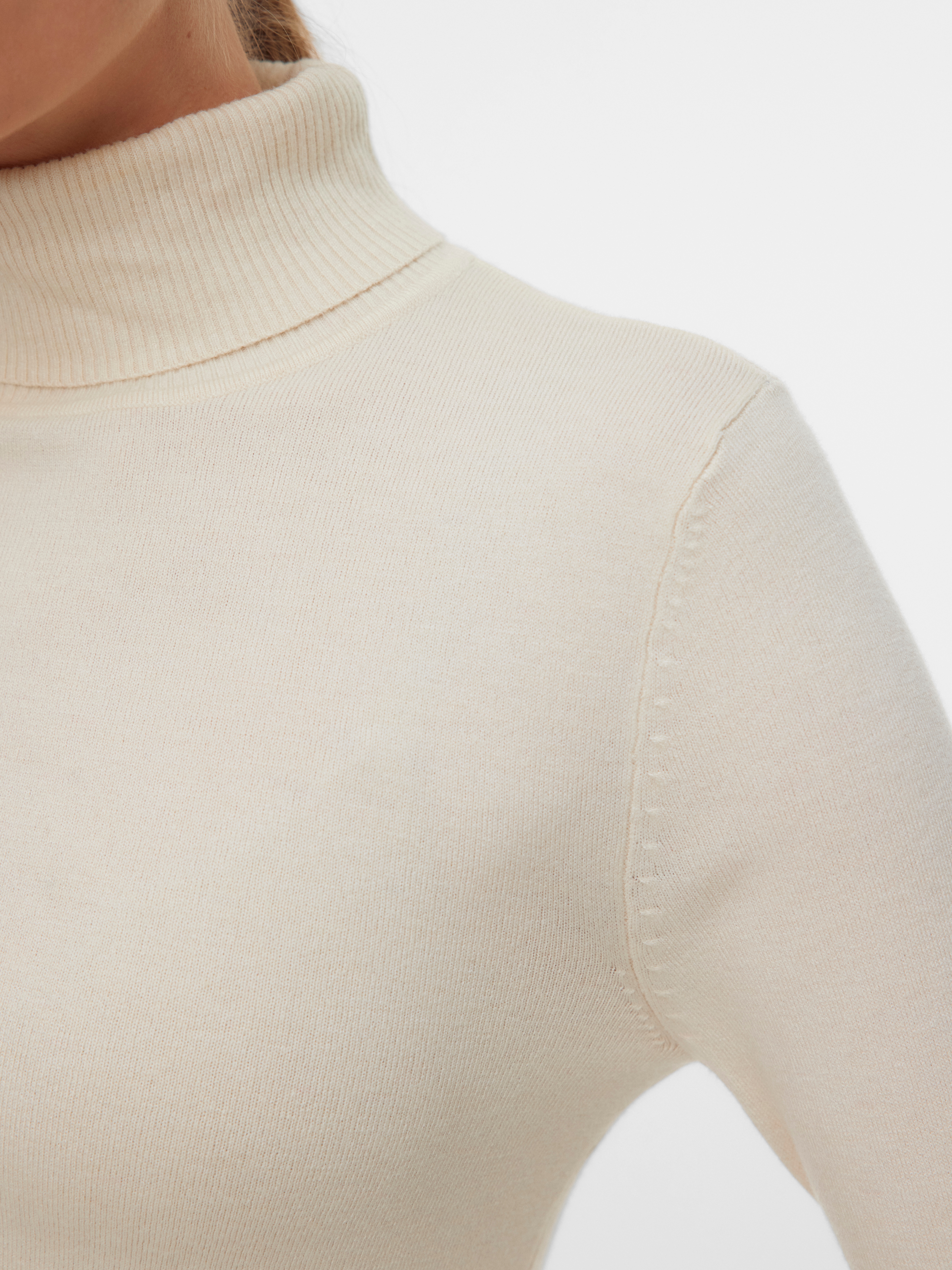 Thumbnail - Vero Moda Rollkragenpullover "VMHAPPINESS LS ROLLNK PULLOVE GA NOOS"