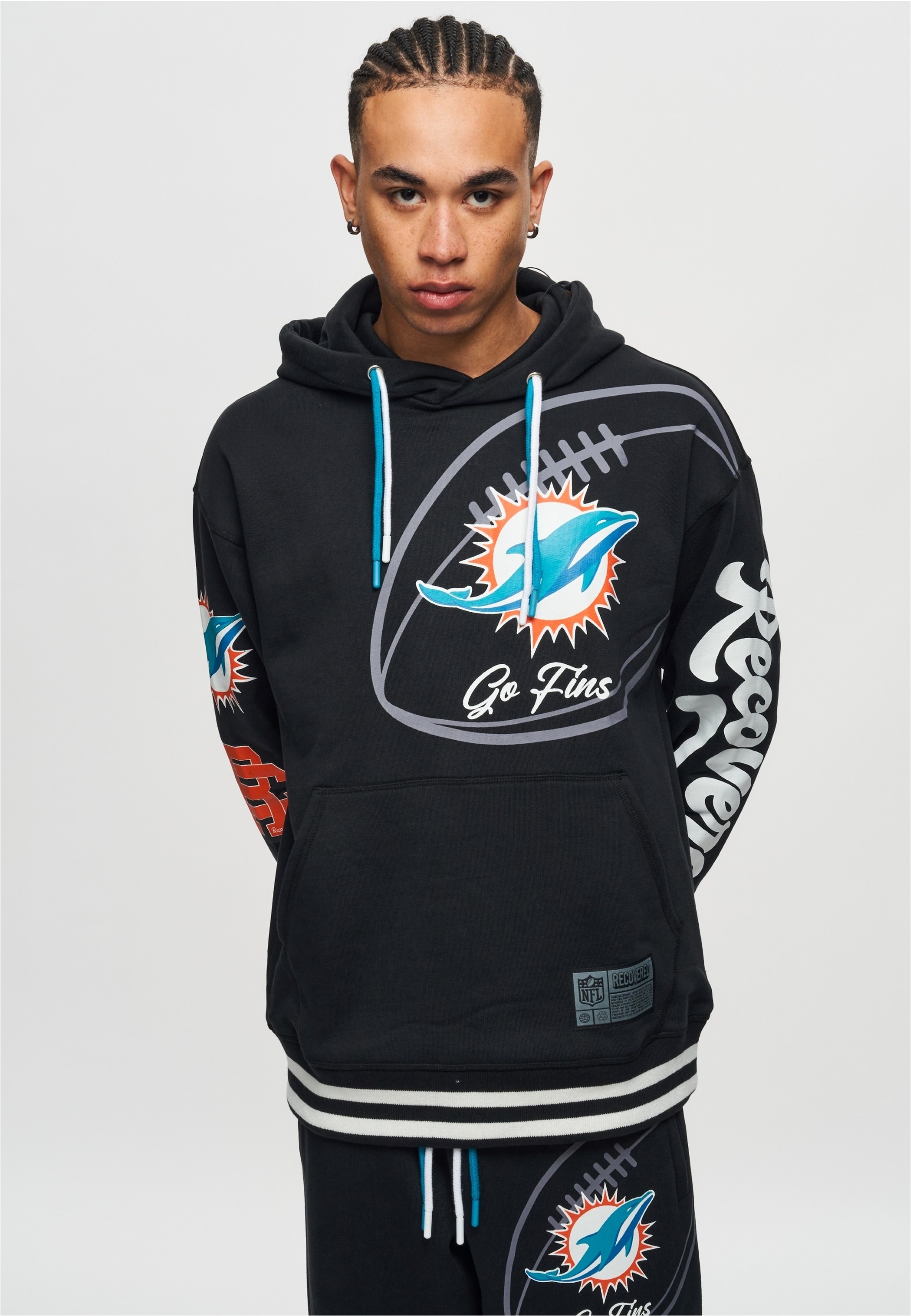 Recovered Kapuzensweatshirt "NFL Dolphins Go Fins", für alle Miami Dolphins günstig online kaufen