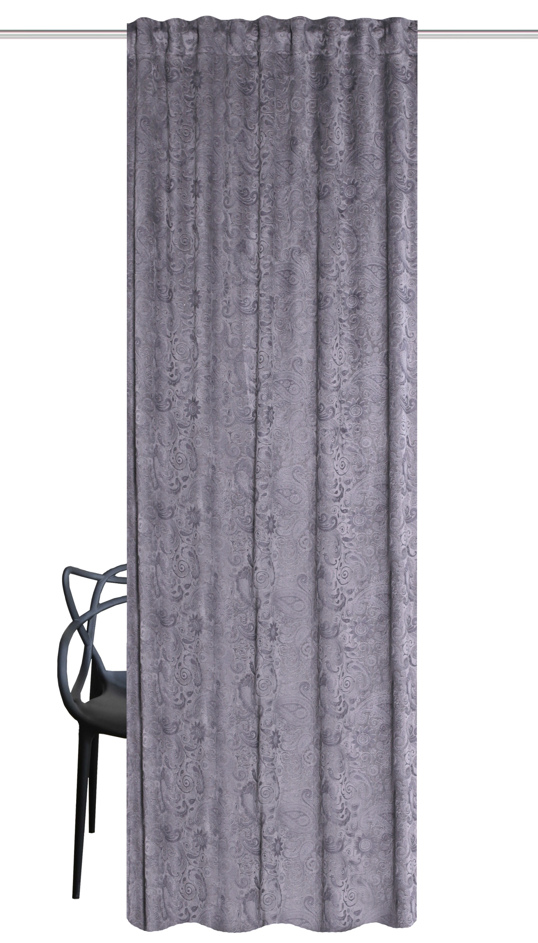 Thumbnail - HOME WOHNIDEEN Vorhang "SENARA" Multifunktionsband 1 Stk. tlg. Prägedruck