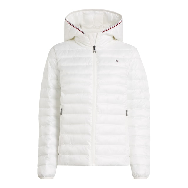 Tommy Hilfiger Steppjacke »LW PADDED GLOBAL STRIPE JACKET«, mit Kapuze, mit  Brand-Elastiktape an der Kapuze online bestellen | BAUR