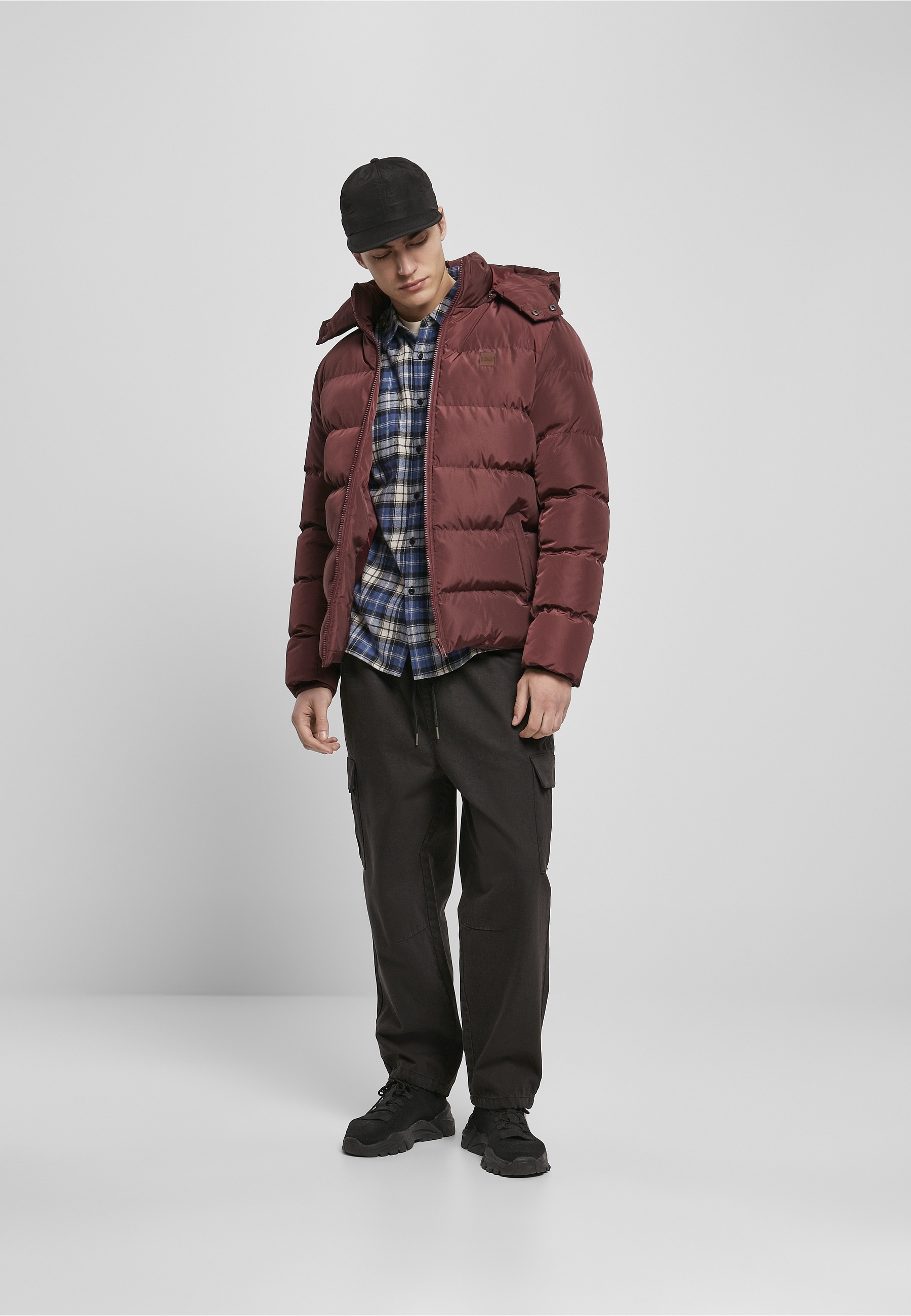 URBAN CLASSICS Allwetterjacke »Urban Classics Herren Hooded Puffer Jacket« 1 Stk. tlg. mit Kapuze