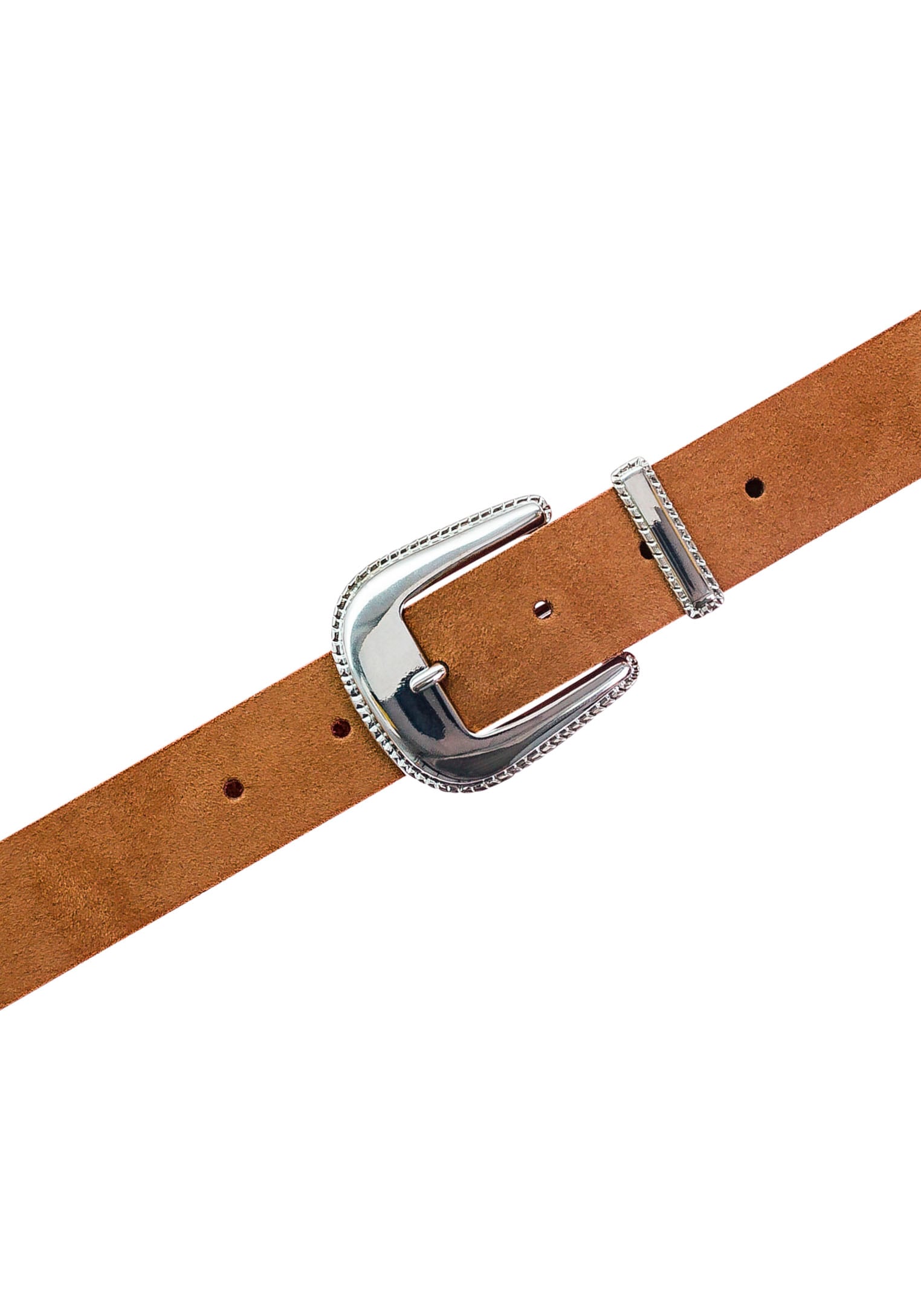 Tamaris Ledergürtel, im Western-Style mit glänzender Schließe und Spitze